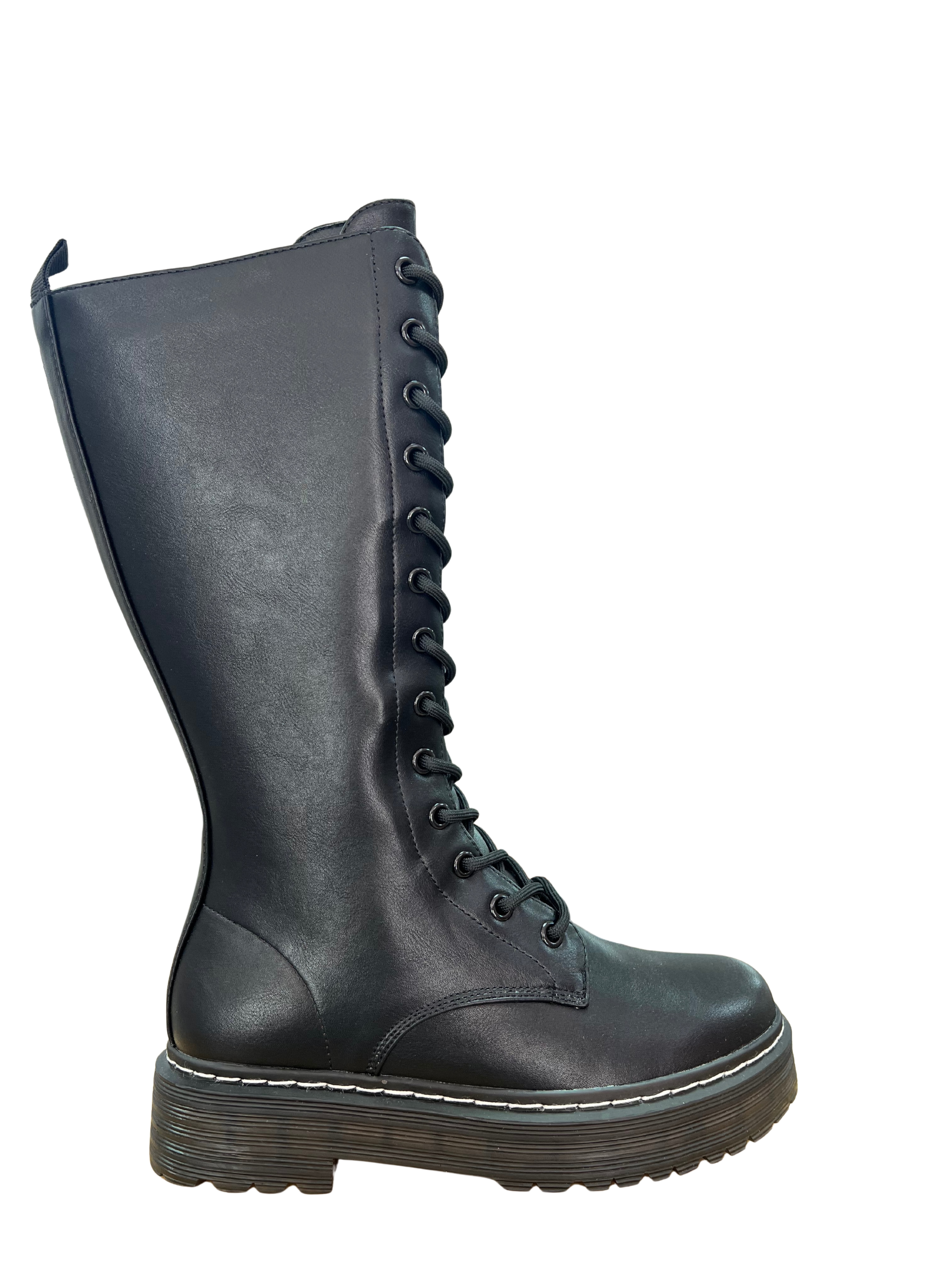 BOTA ALTA NEGRA CORDONERAS D´ANGELA DZS25117