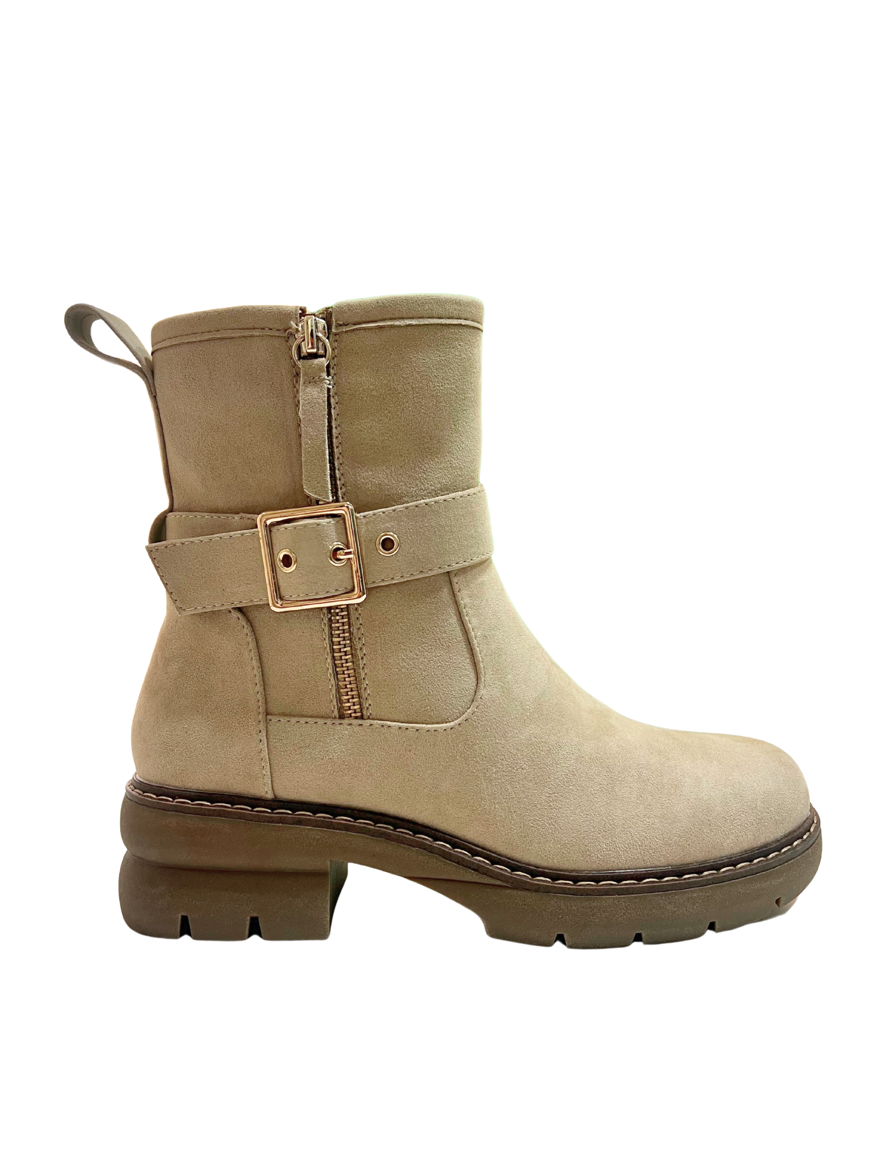 BOTIN D´ANGELA BEIGE CON HEBILLA DWS29111