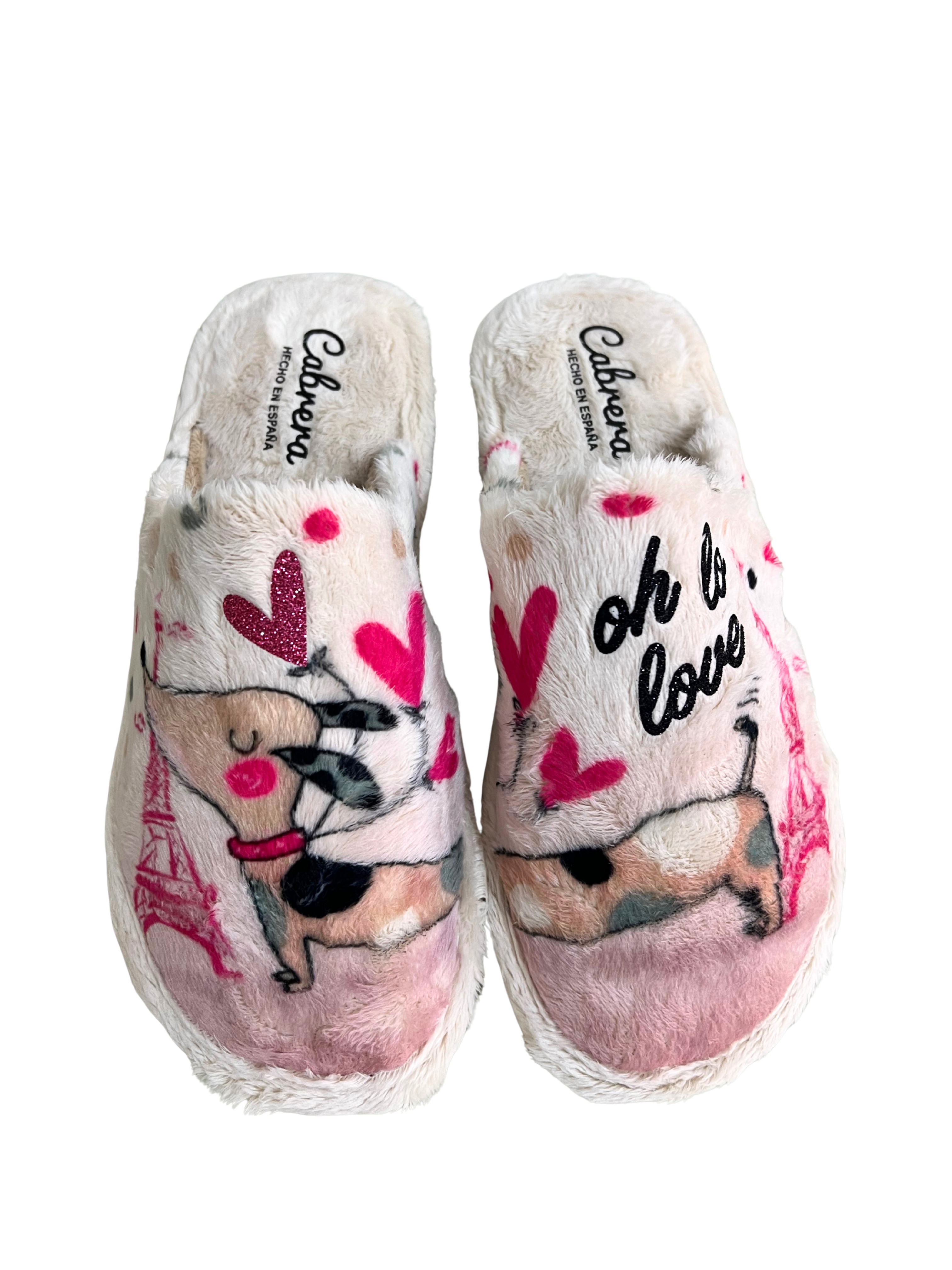 ZAPATILLA DE CASA CABRERA 2483 MARFIL