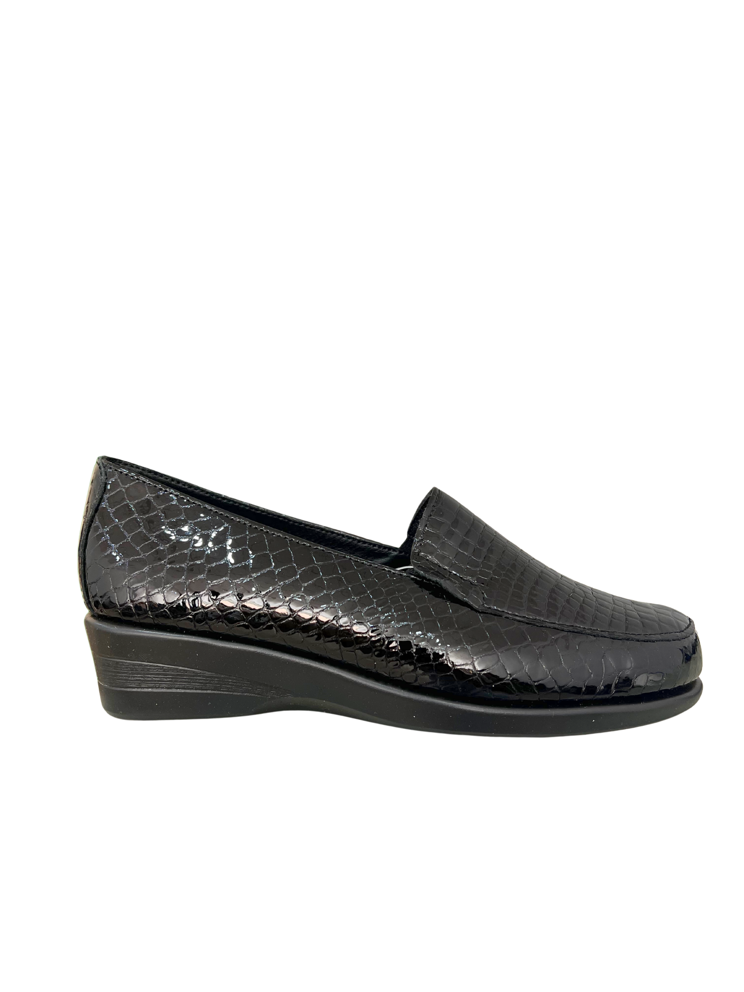 MOCASÍN MUJER TODO PIEL TIPO SERPIENTE 48H 520601/48