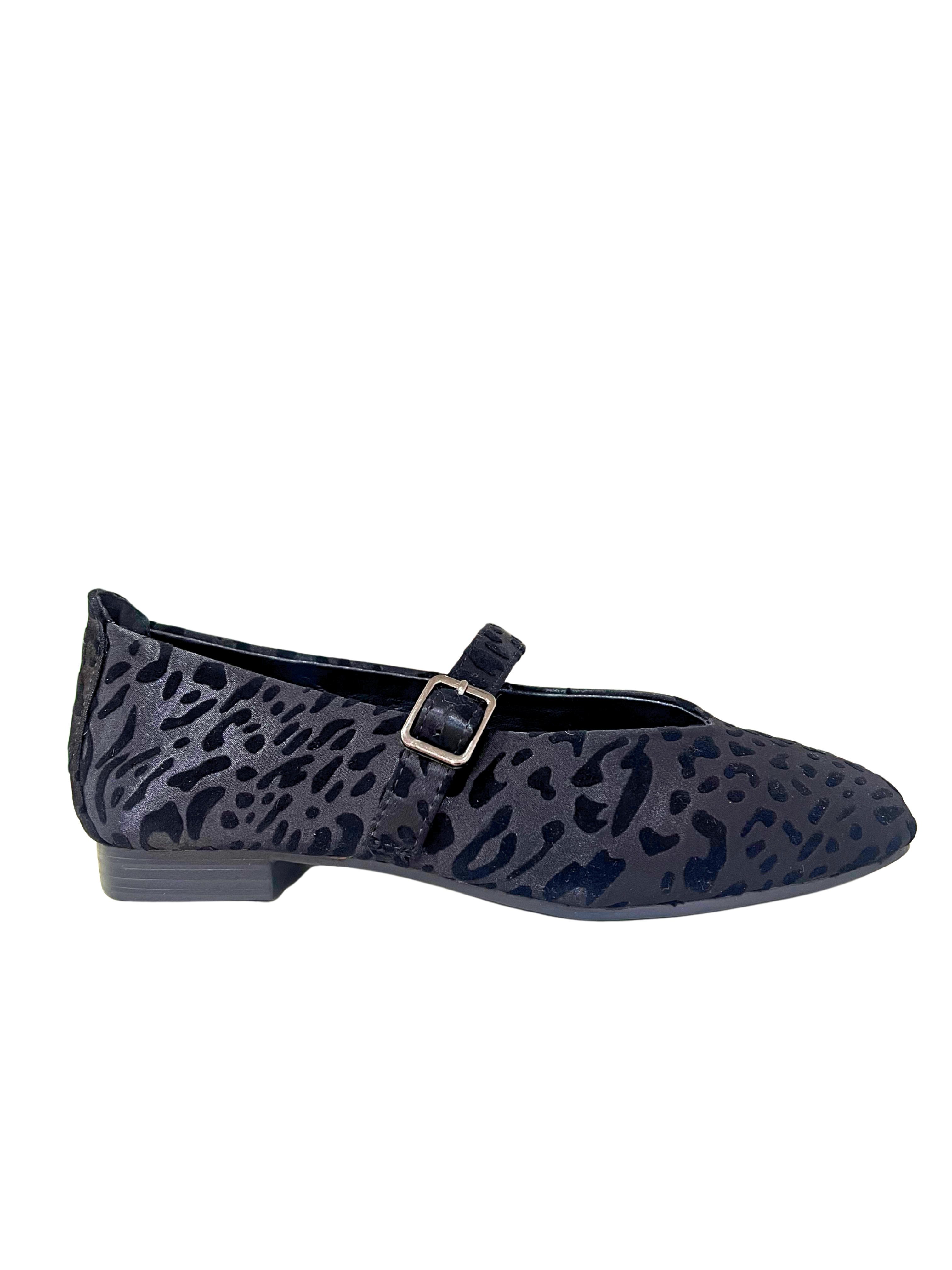 ZAPATO NEGRO LEOPARDO D´ANGELA 29001