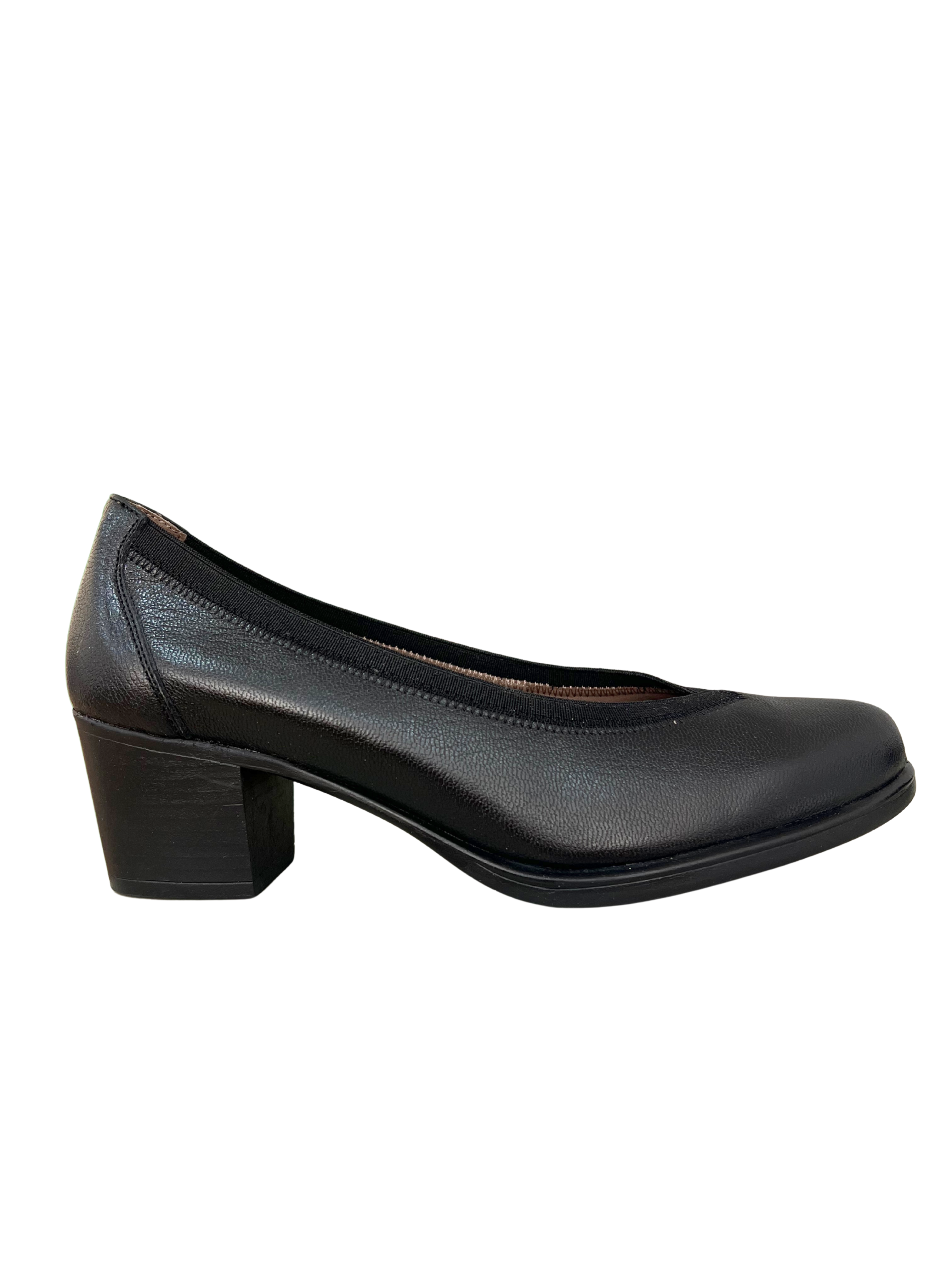 ZAPATO MUJER TACON BAJO TODO PIEL 9571