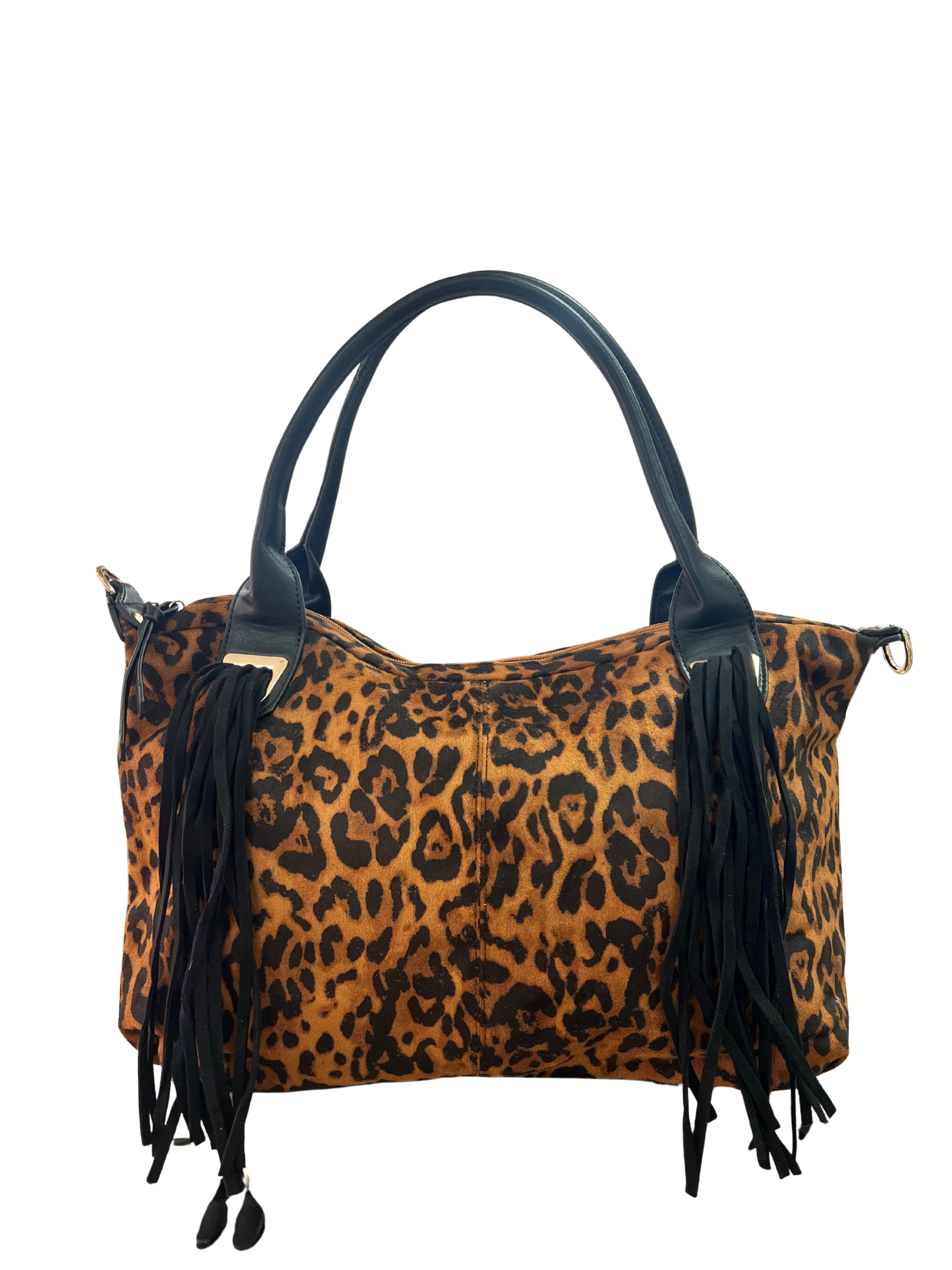 BOLSO MUJER FLECOS LEOPARDO