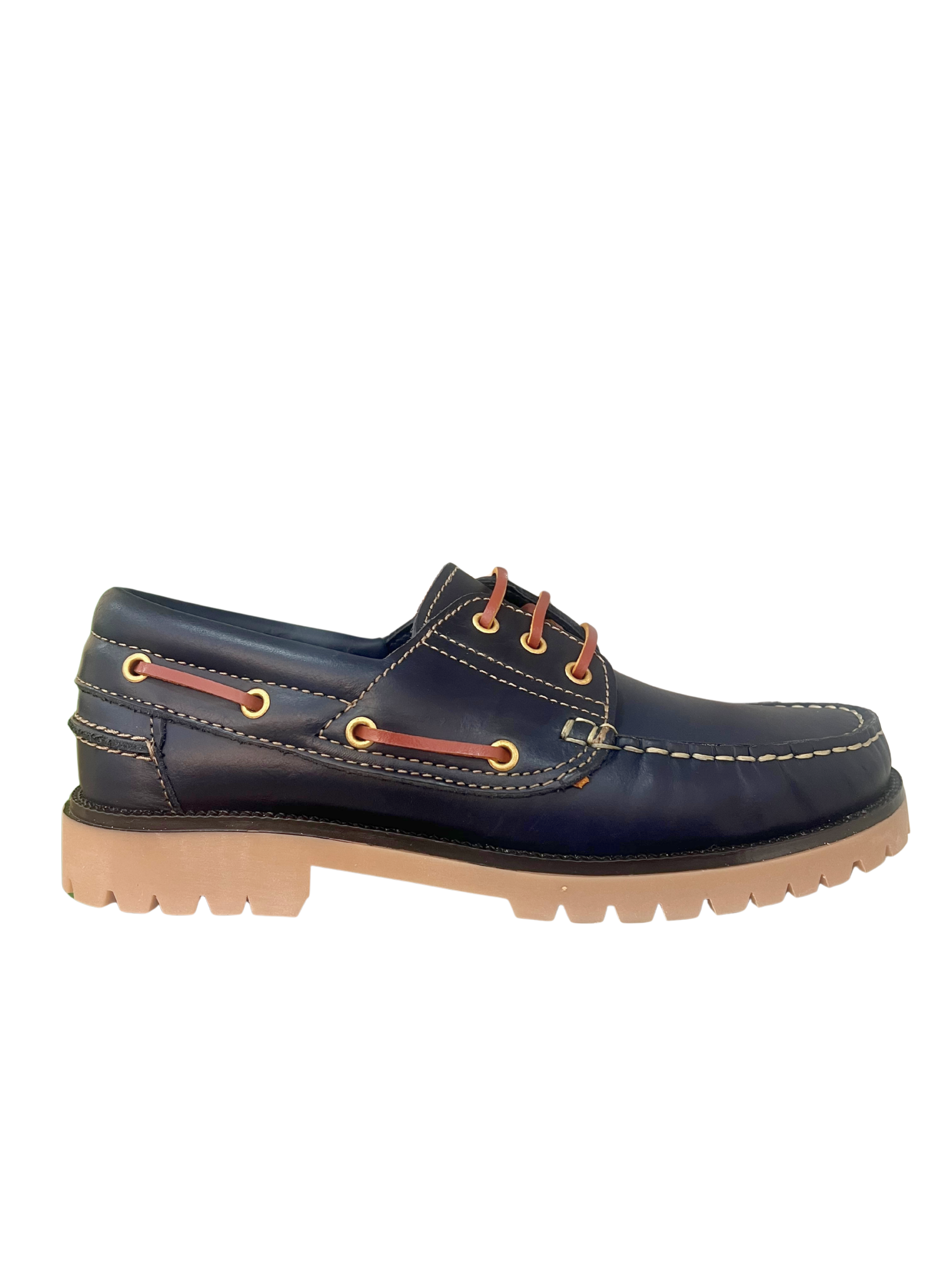 NAUTICO HOMBRE AZUL MARINO PIEL RUTA 83 1140