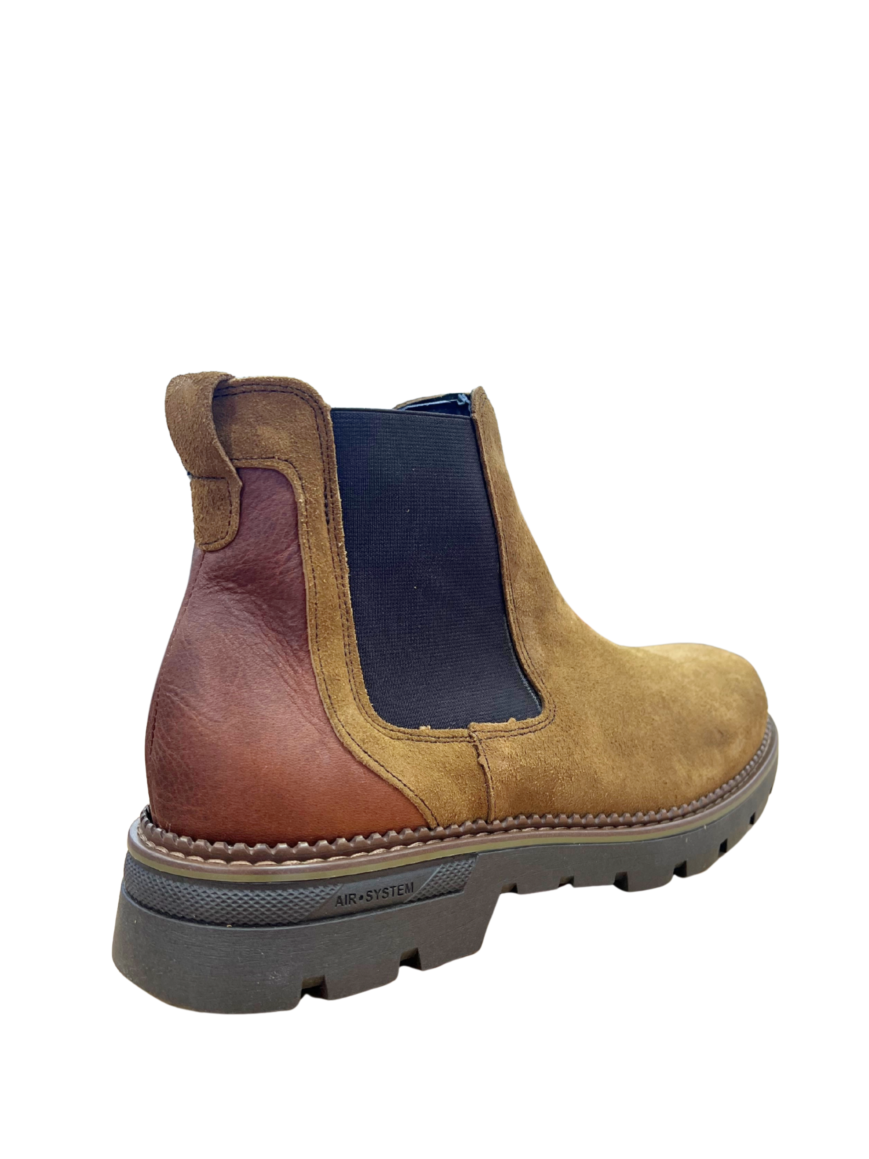 Botines Chelsea Riverty de Piel Serraje para Hombre