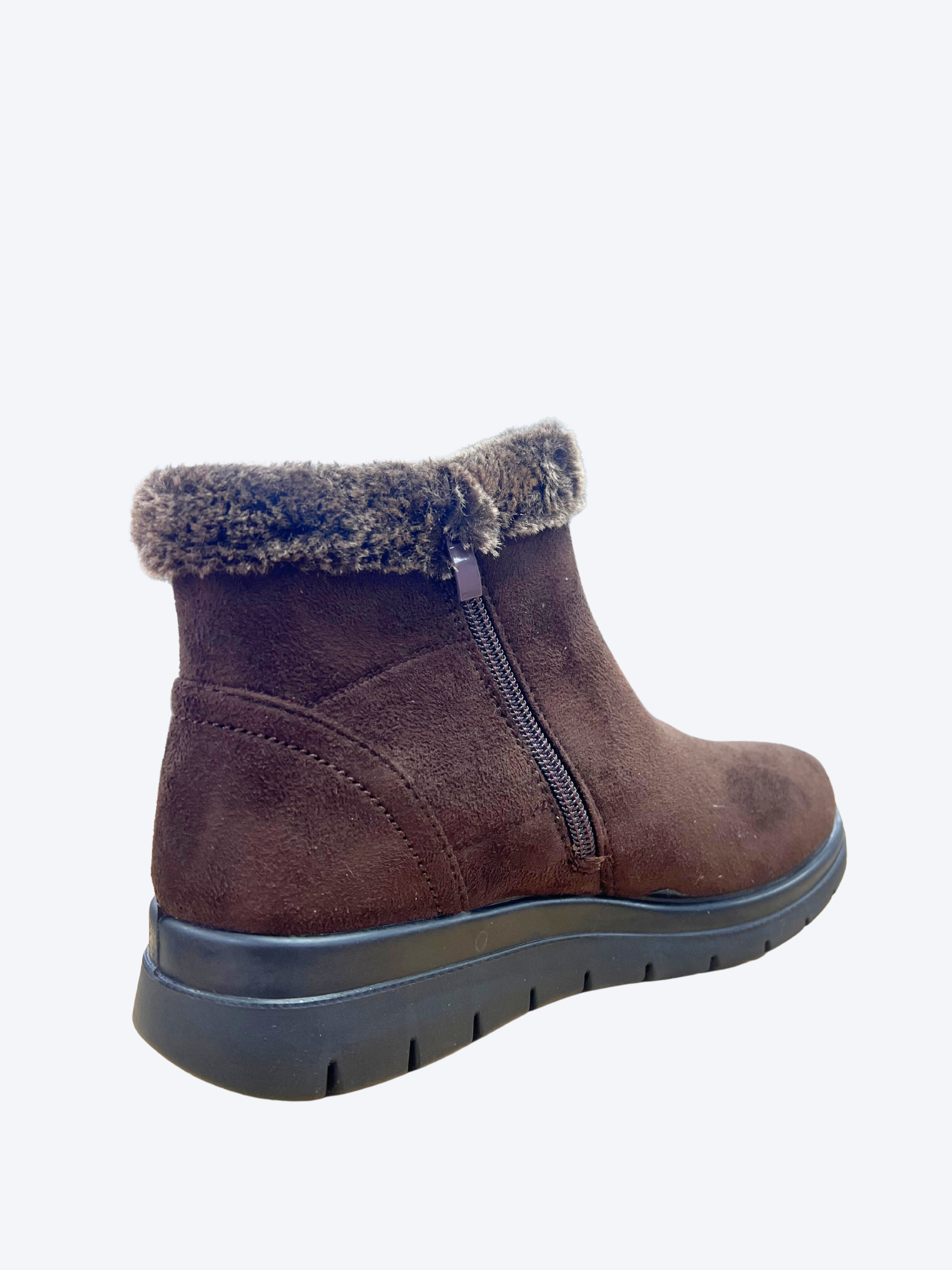 Botines marrones con forro de pelo