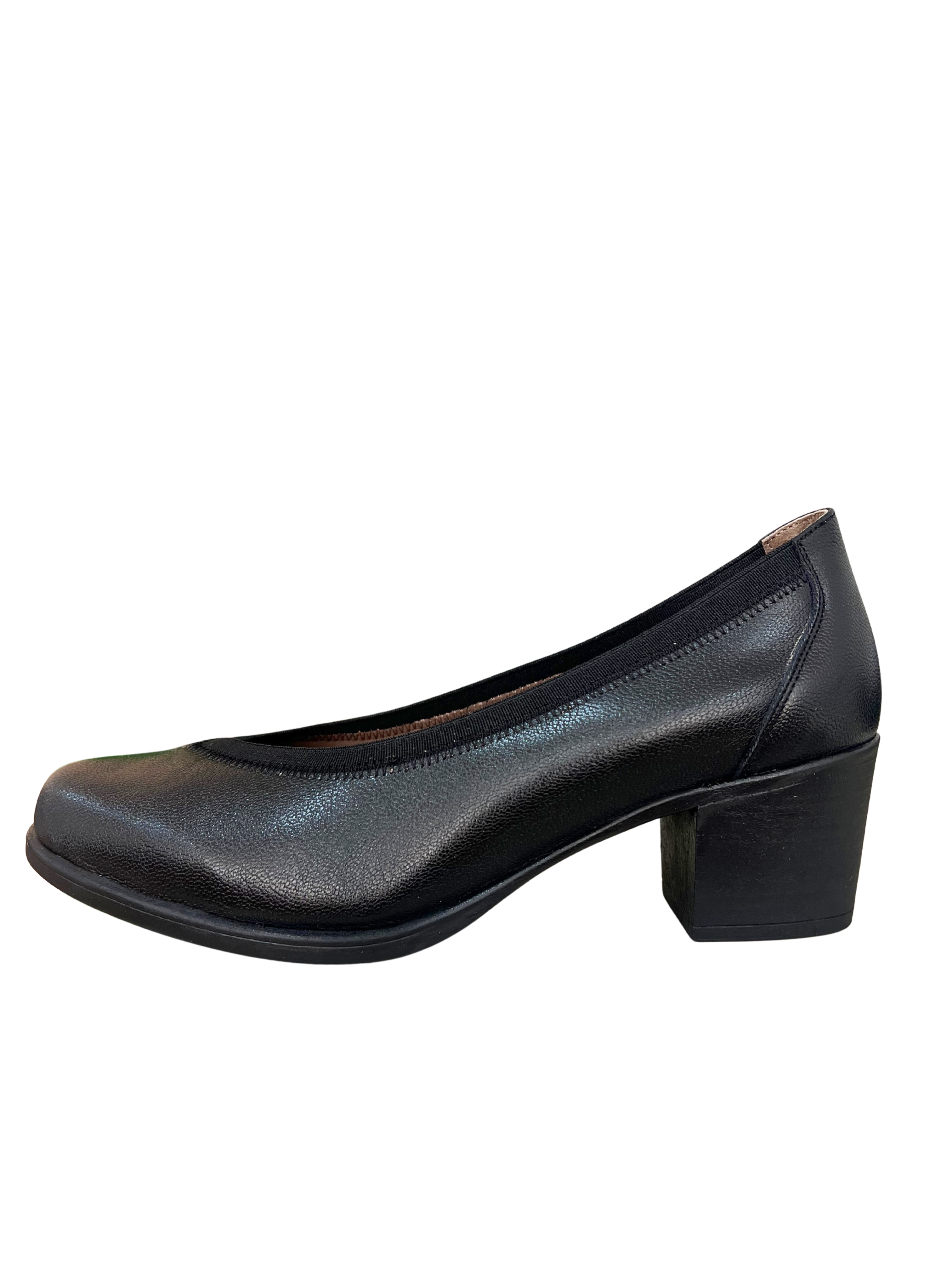 ZAPATO MUJER TACON BAJO TODO PIEL 9571