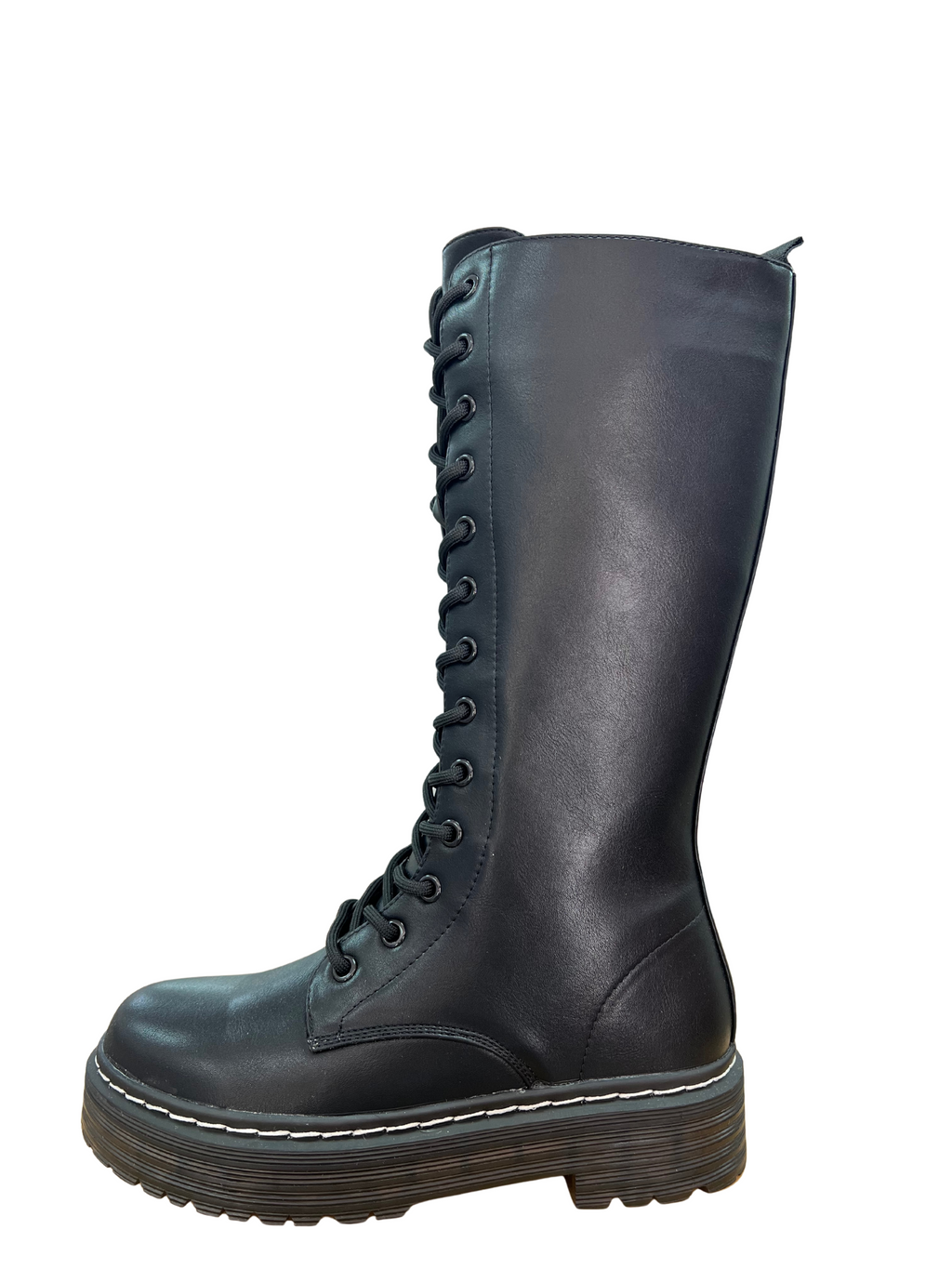 BOTA ALTA NEGRA CORDONERAS D´ANGELA DZS25117
