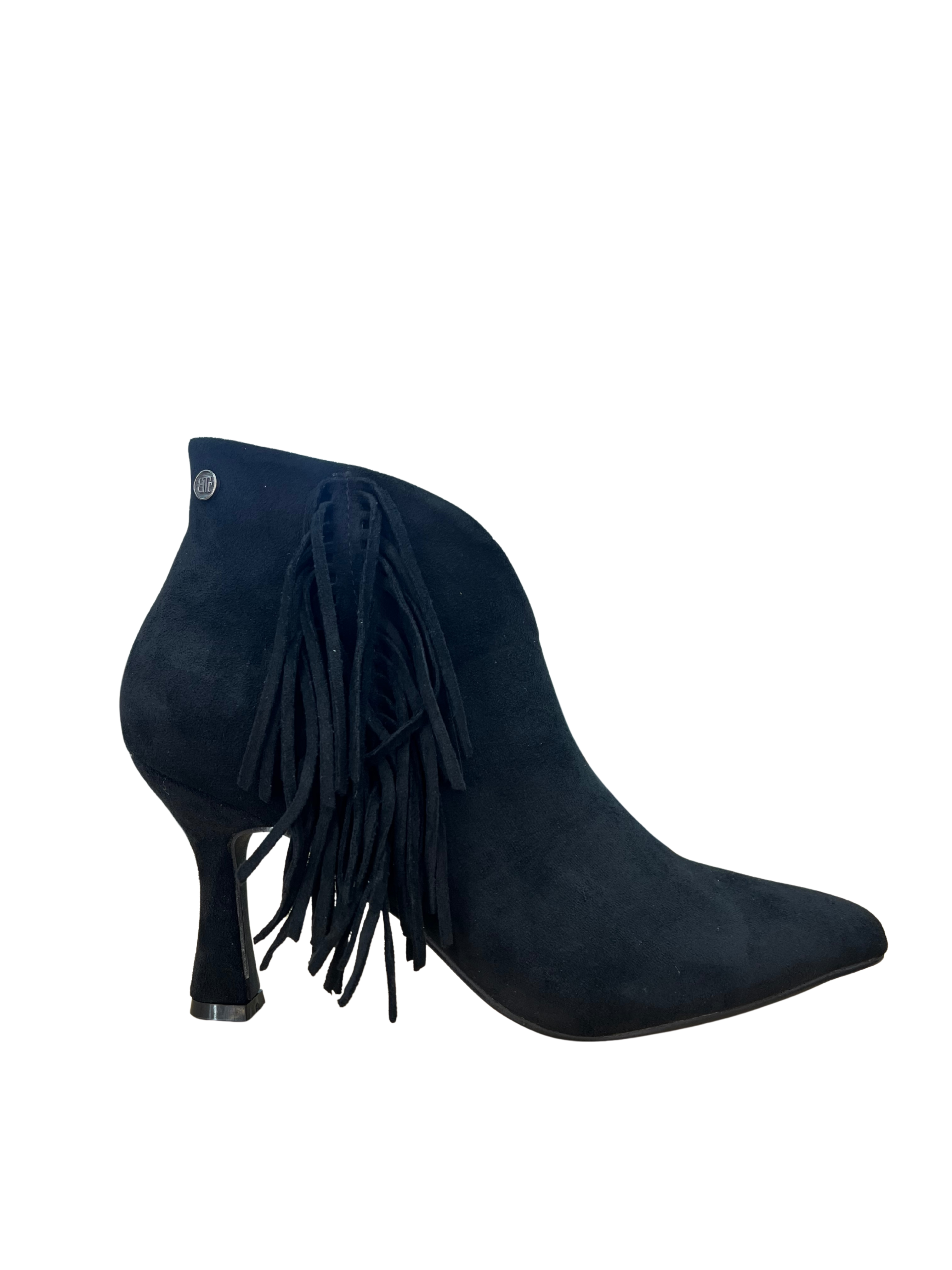 Botín Mujer Buonarotti en Ante con Tacón y Flecos