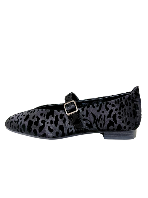 Bailarina animal print negra
