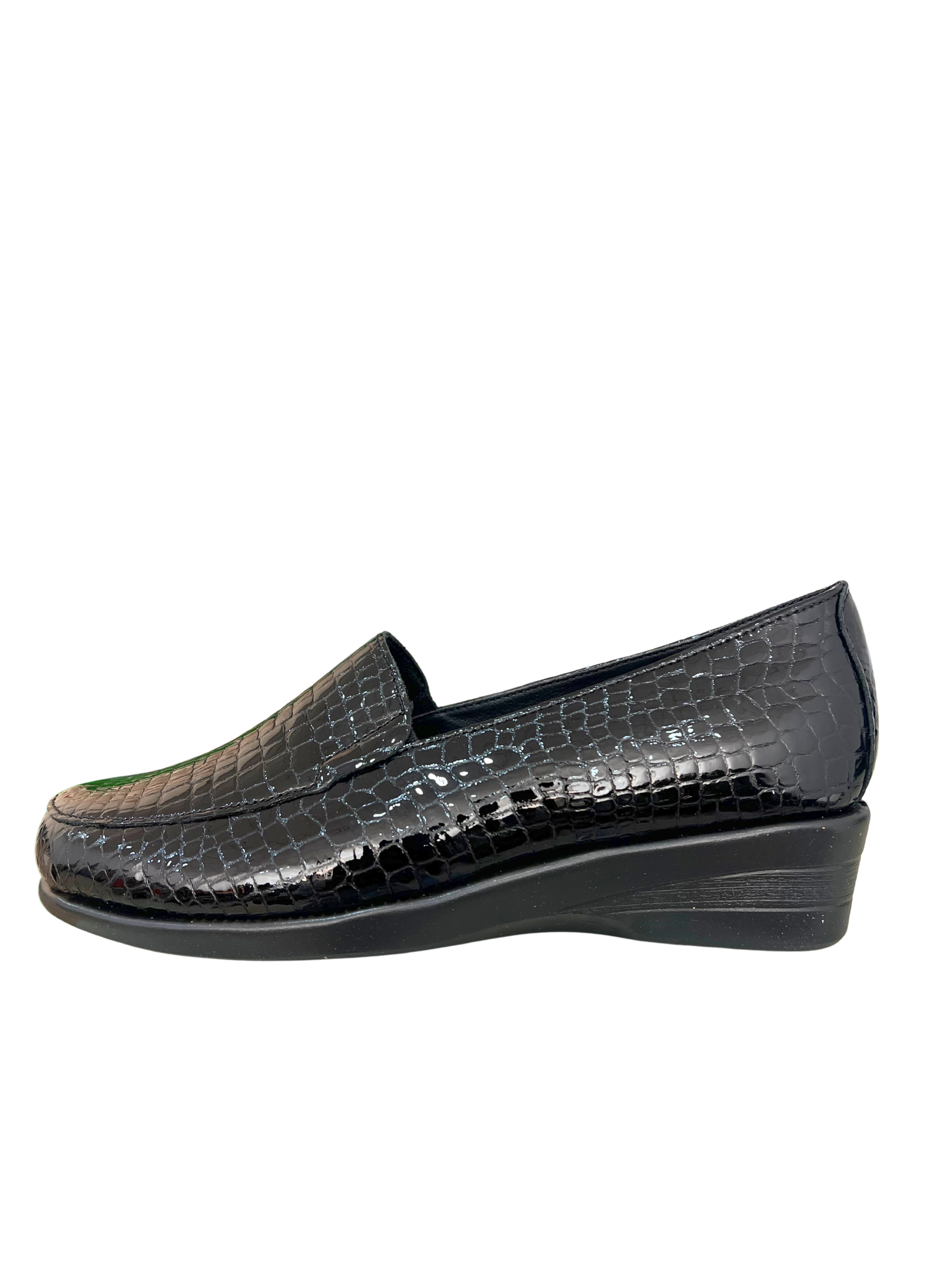 MOCASÍN MUJER TODO PIEL TIPO SERPIENTE 48H 520601/48