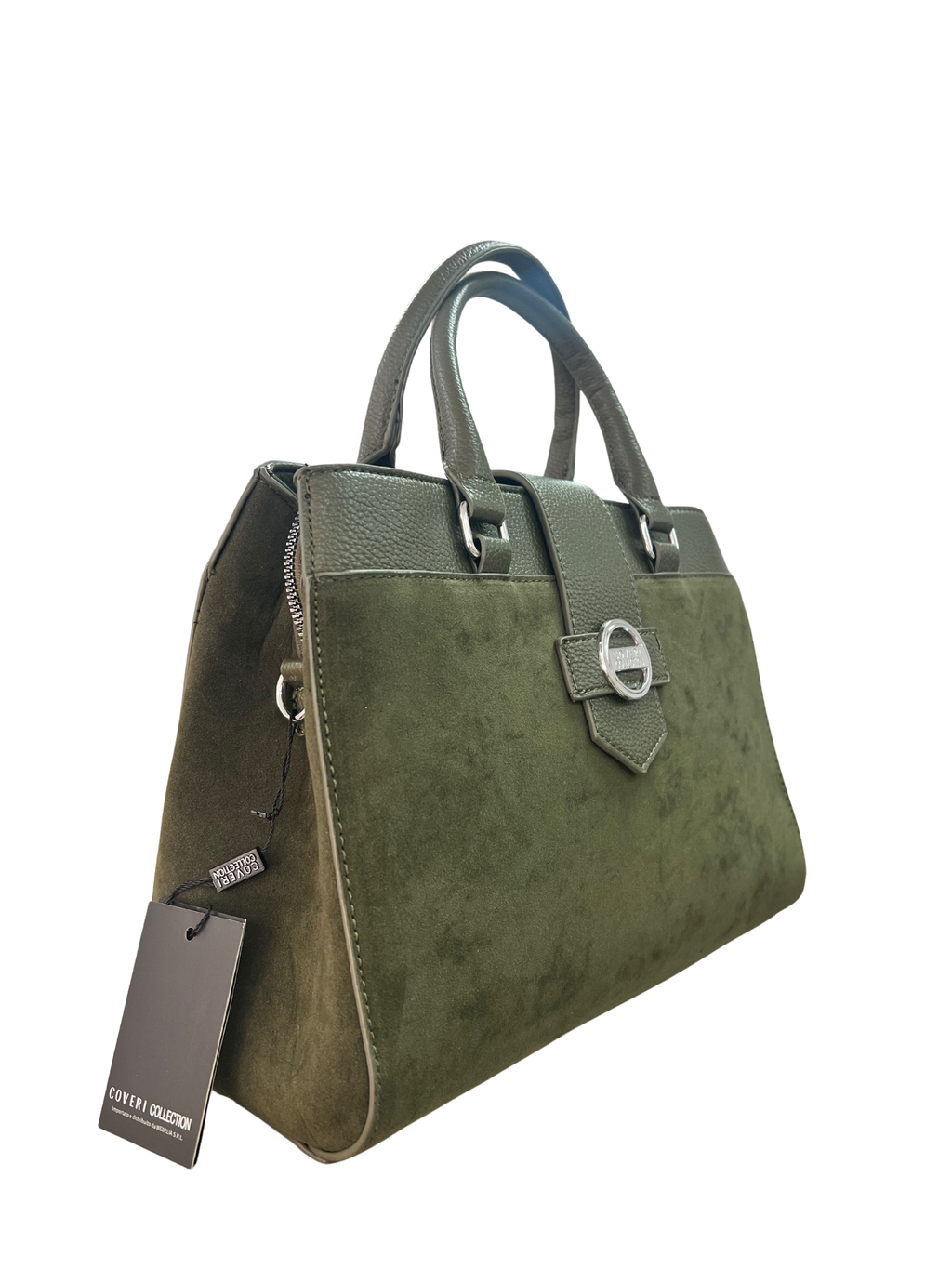 BOLSO VERDE DE MANO DE MUJER