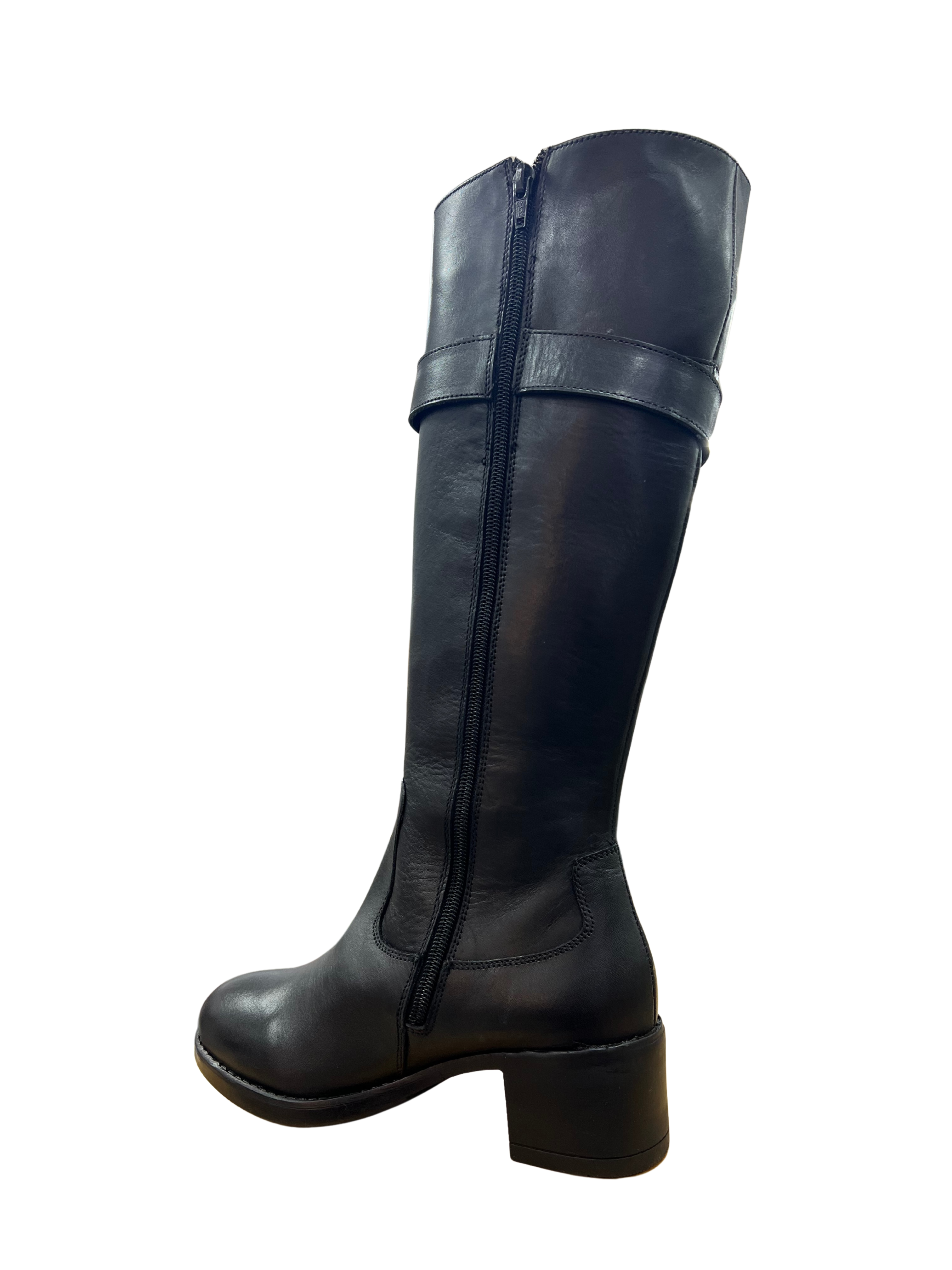 Bota alta de mujer de calidad 48h negra