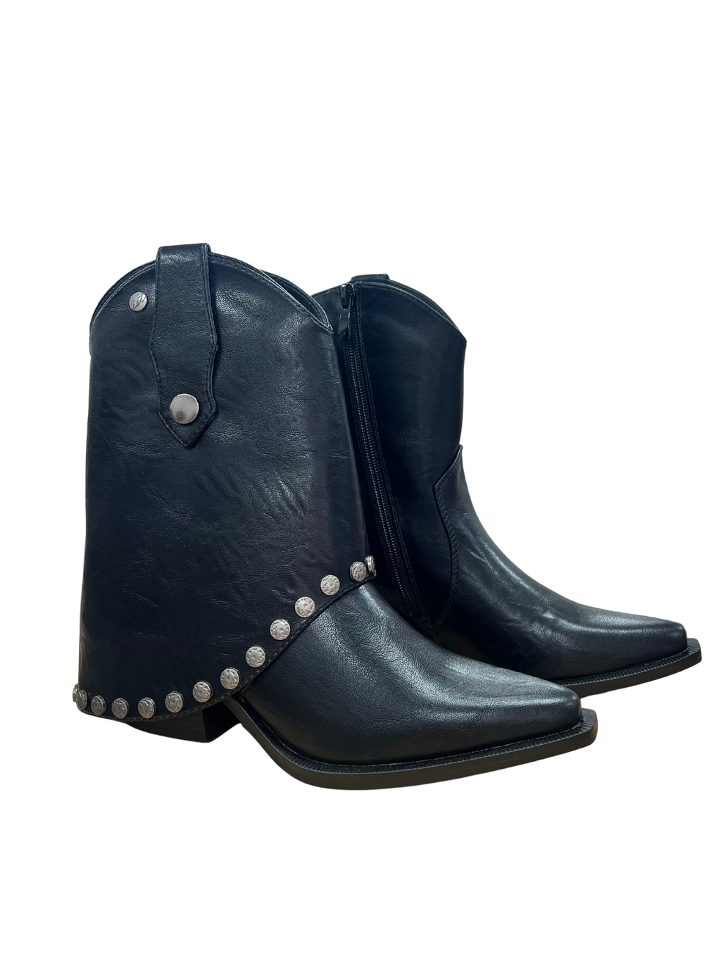 BOTÍN NEGRO CON FUNDA PARA MUJER