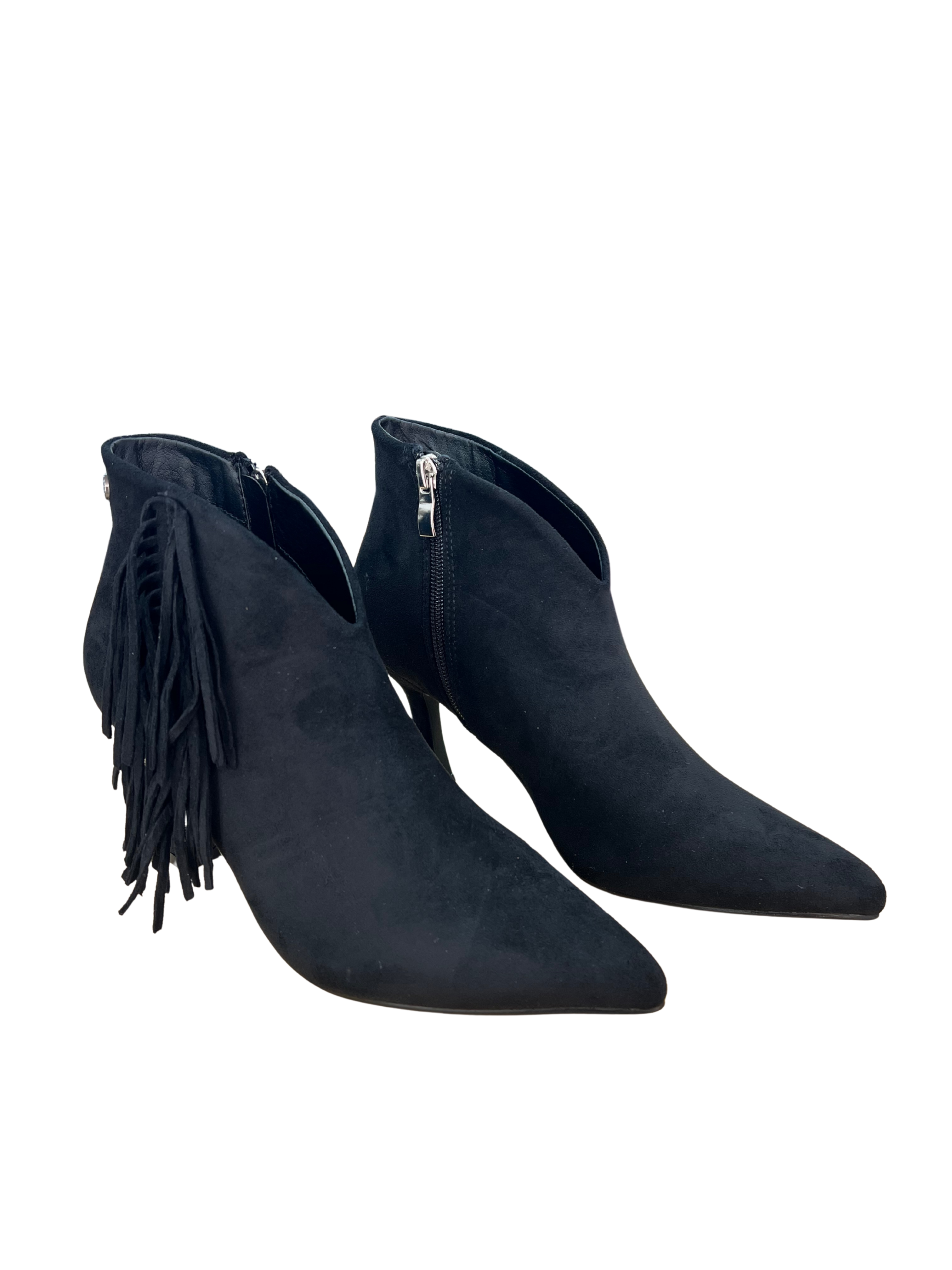 Botín Mujer Buonarotti en Ante con Tacón y Flecos