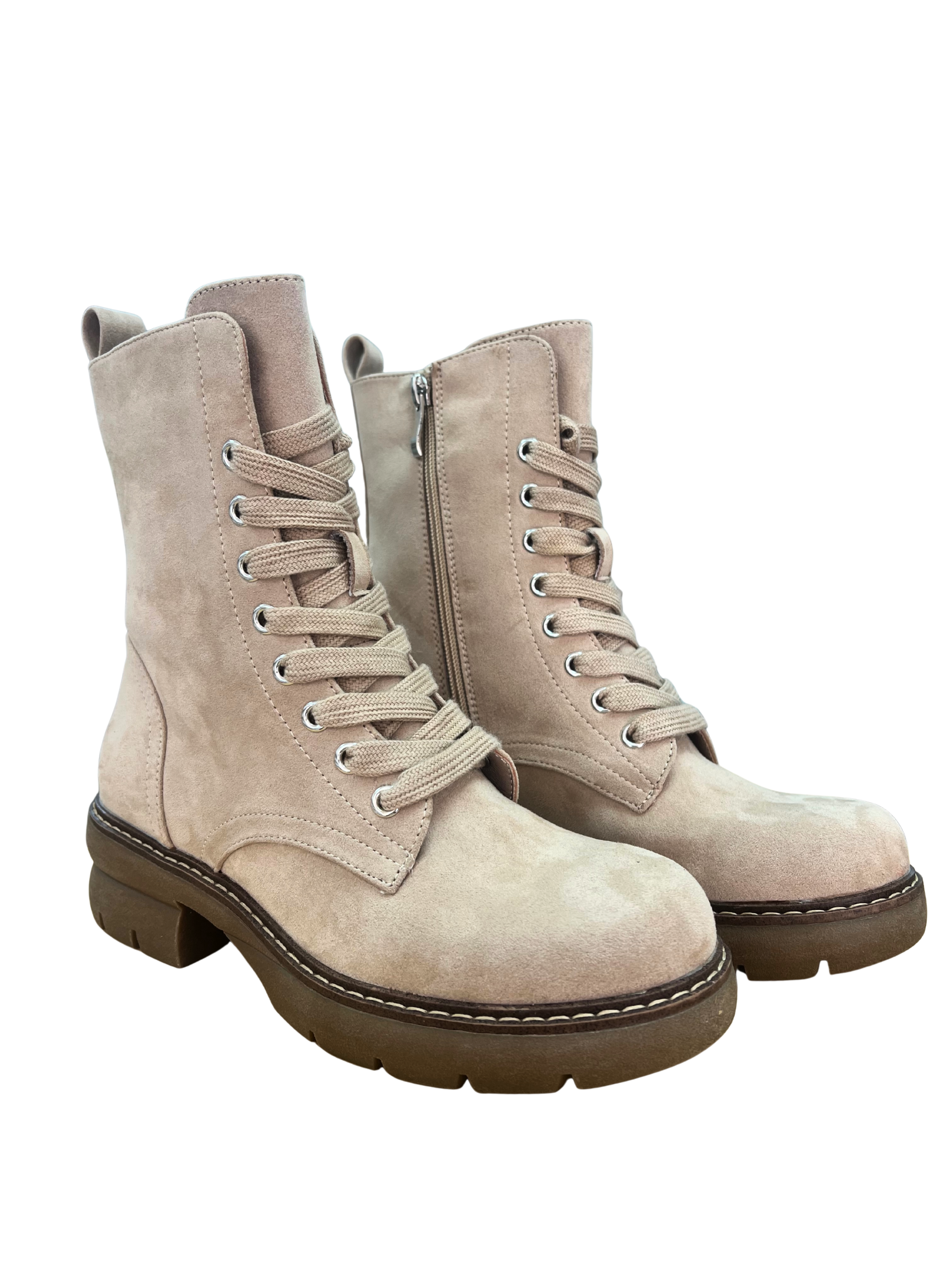 BOTIN D´ANGELA CORDONERA BEIGE DWS29113