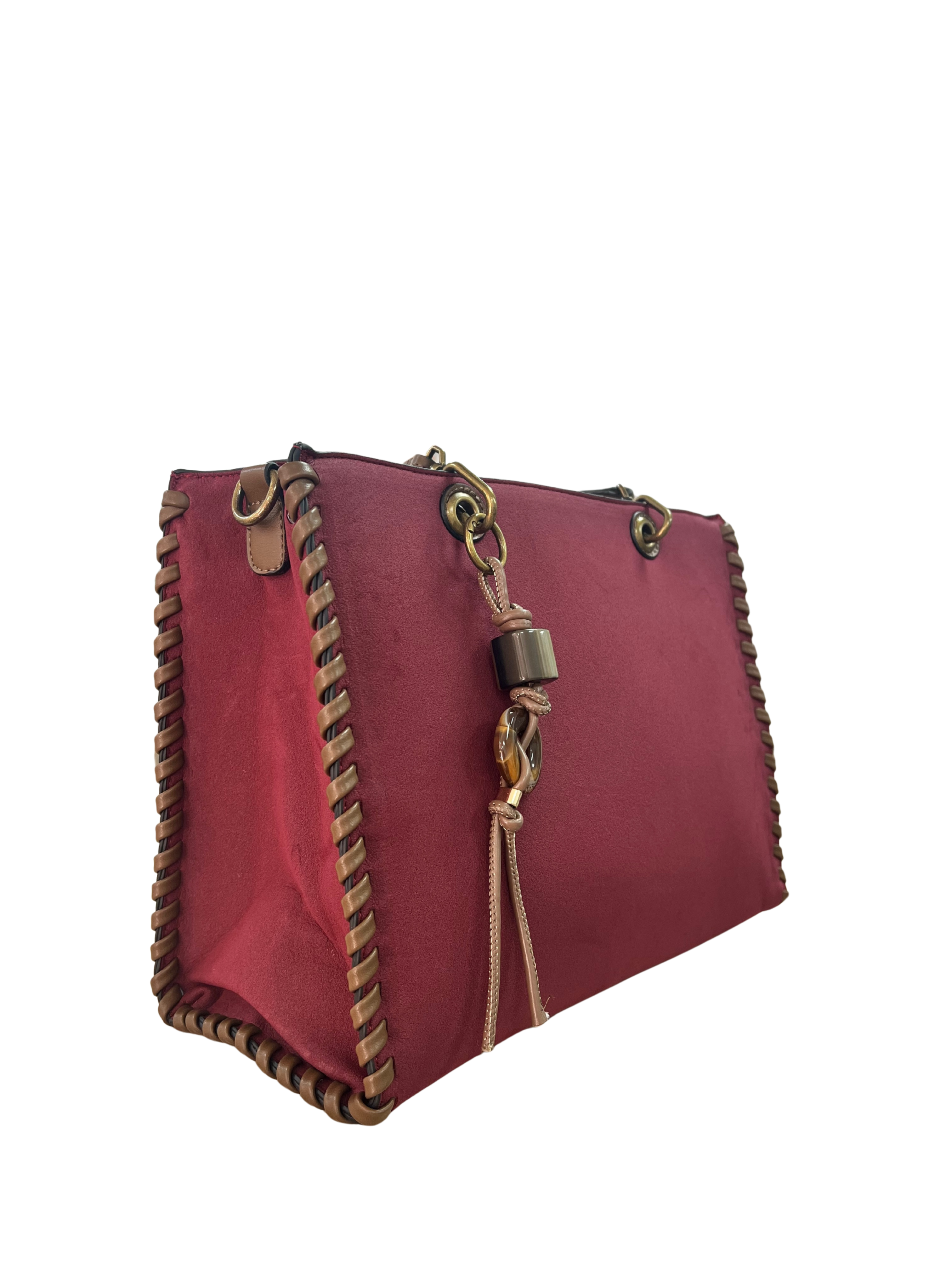 BOLSO DE MUJER BURDEOS