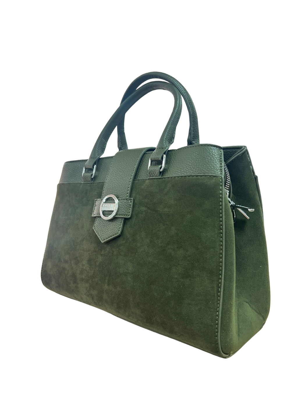 BOLSO VERDE DE MANO DE MUJER