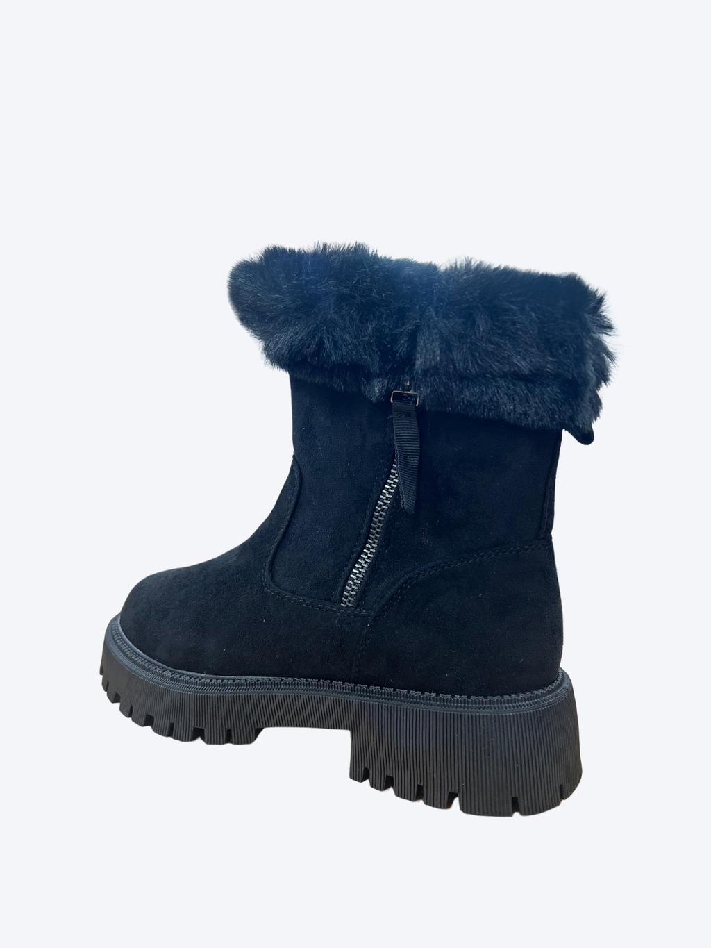 Botines negros con pelo interior