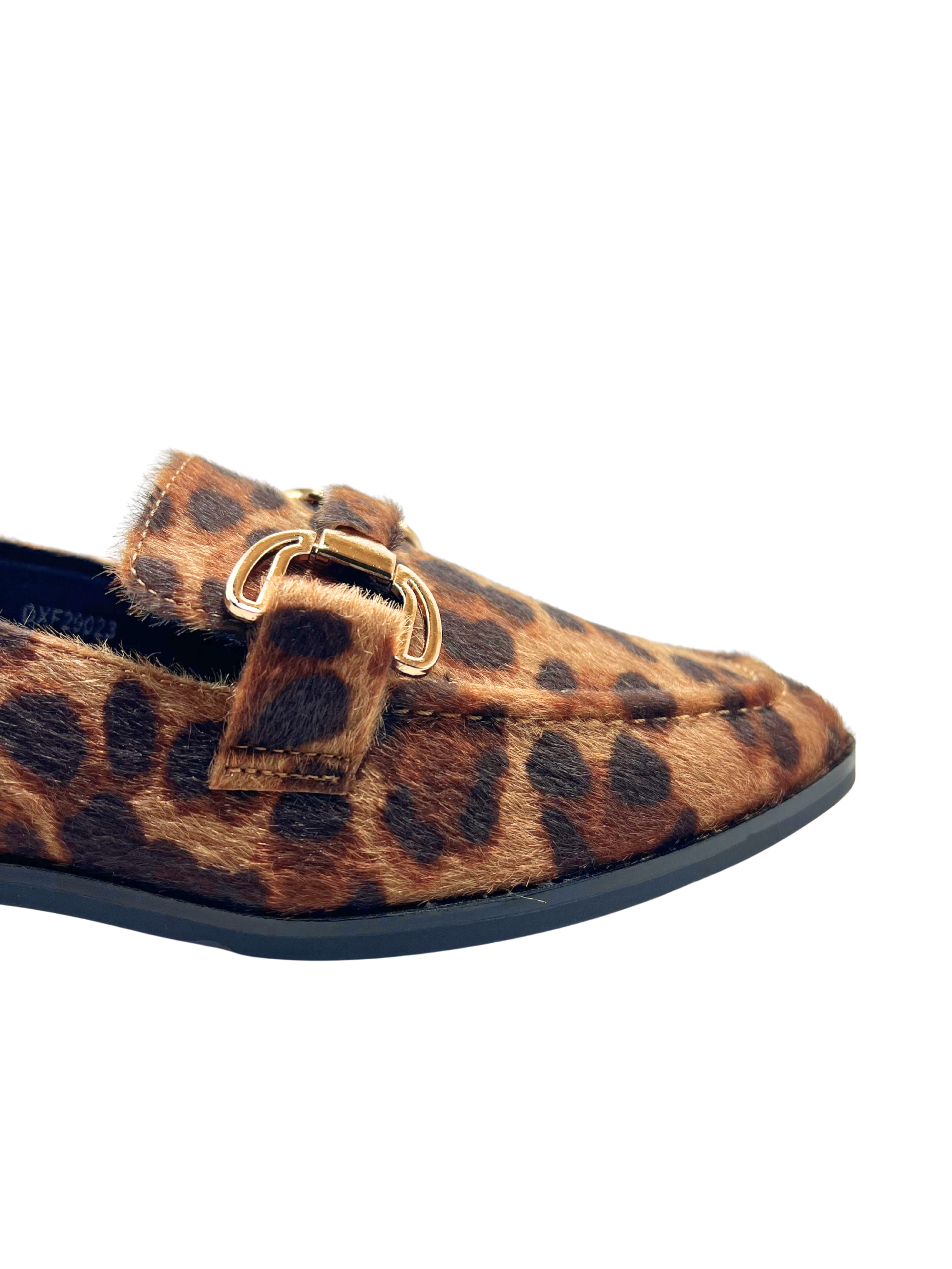 ZAPATO TACON BAJO LEOPARDO D`ANGELA