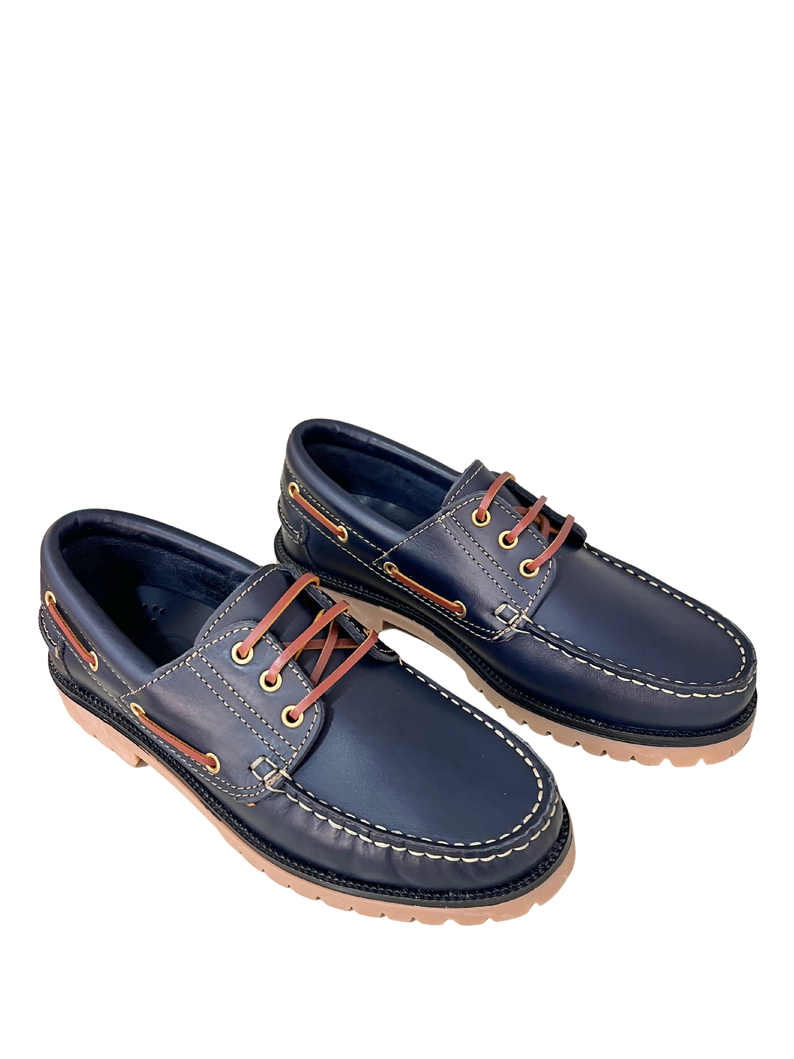 NAUTICO HOMBRE AZUL MARINO PIEL RUTA 83 1140