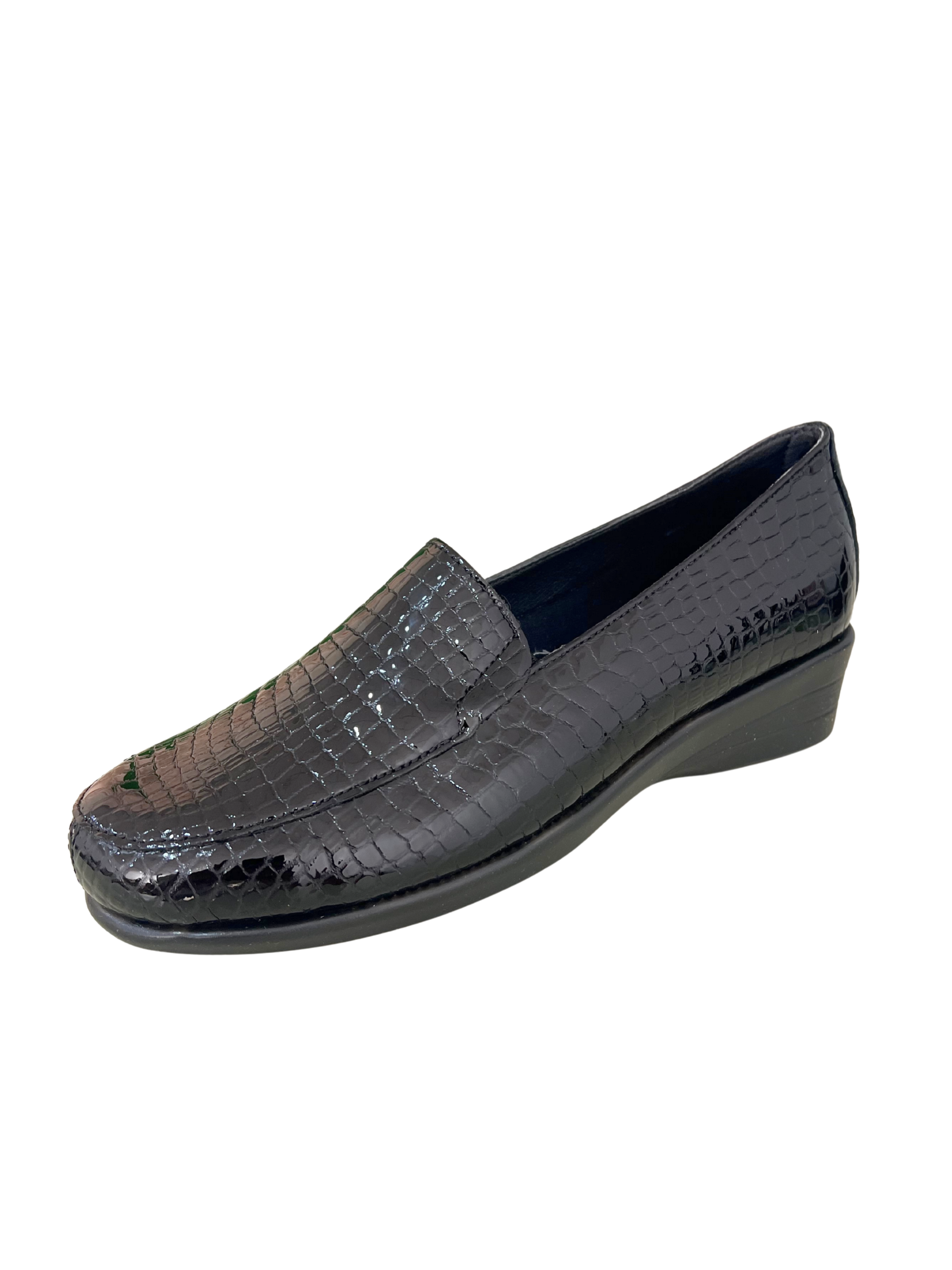 MOCASÍN MUJER TODO PIEL TIPO SERPIENTE 48H 520601/48