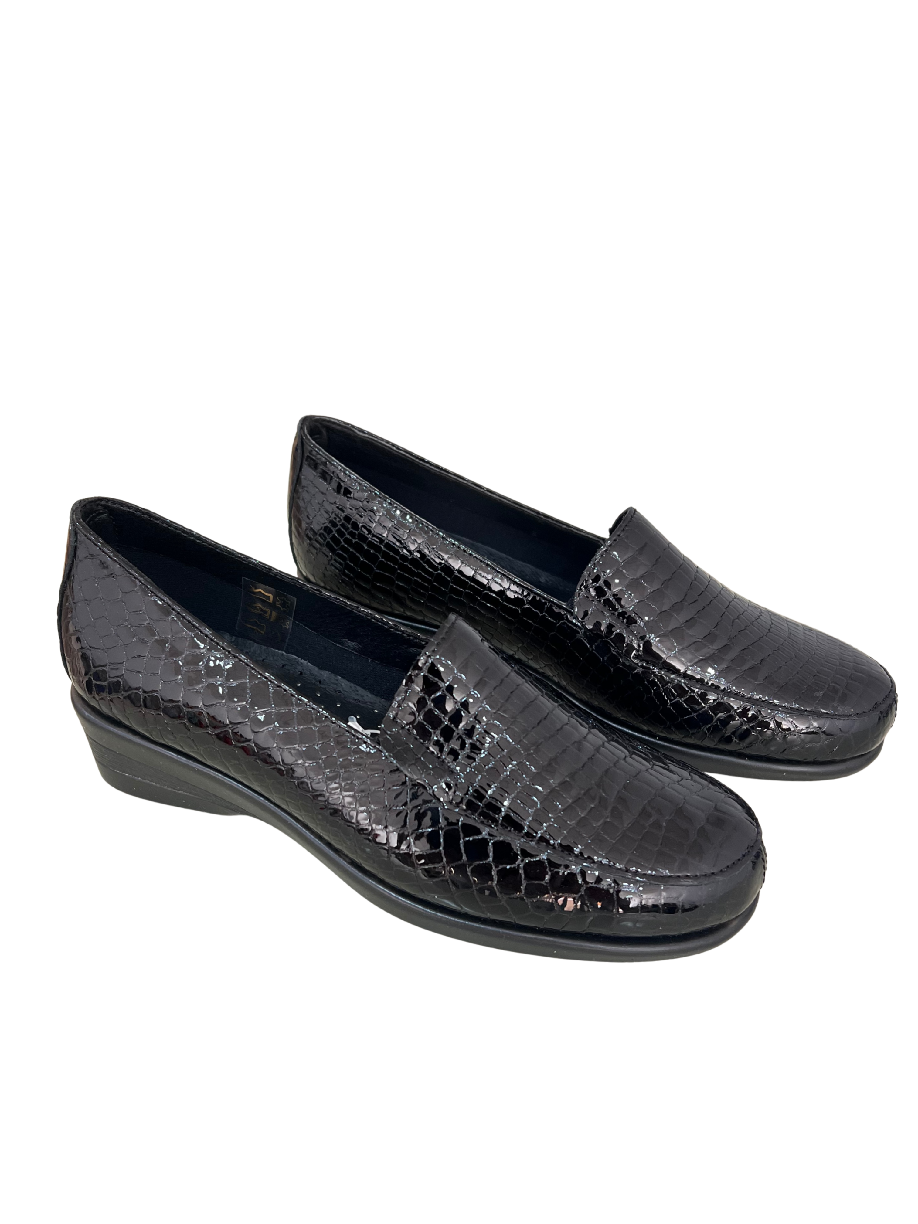 MOCASÍN MUJER TODO PIEL TIPO SERPIENTE 48H 520601/48