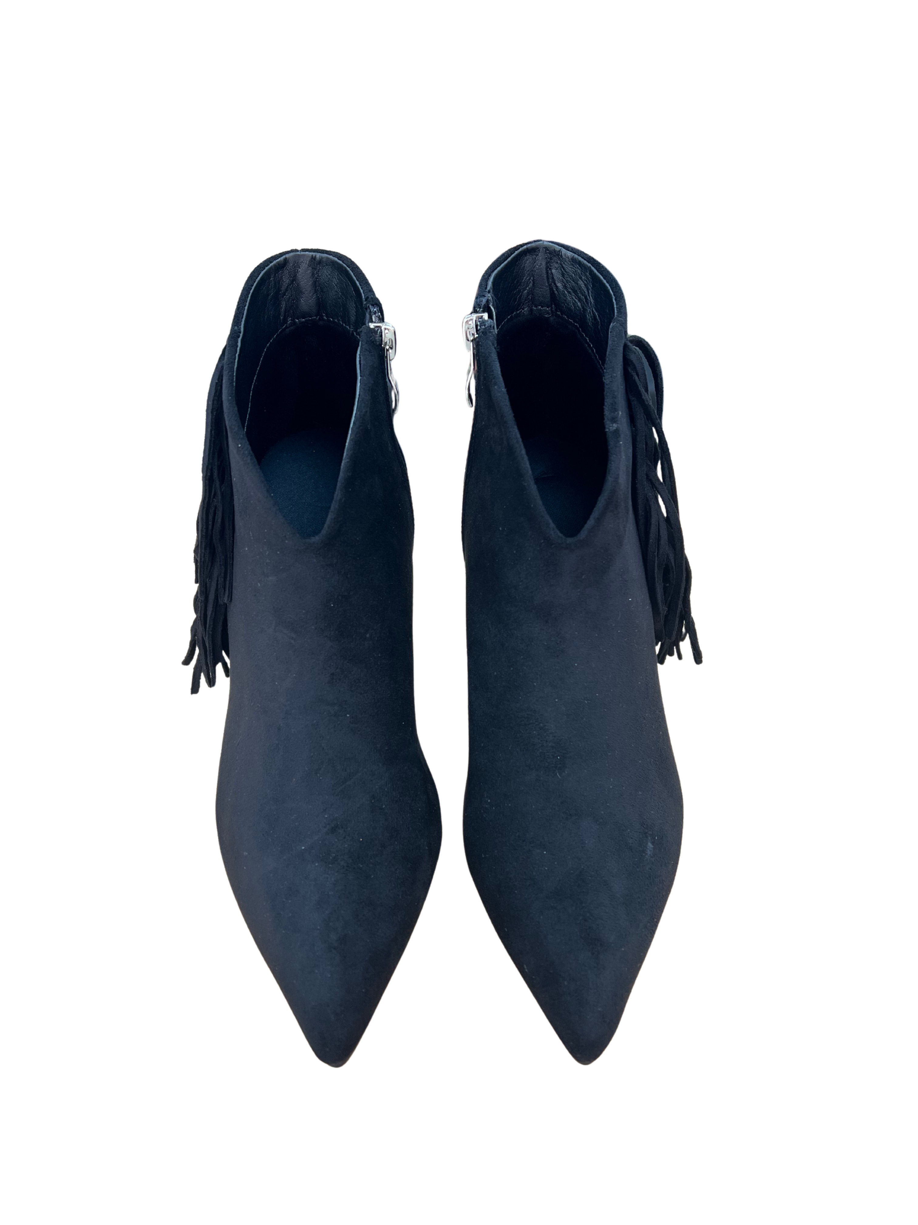 Botín Mujer Buonarotti en Ante con Tacón y Flecos