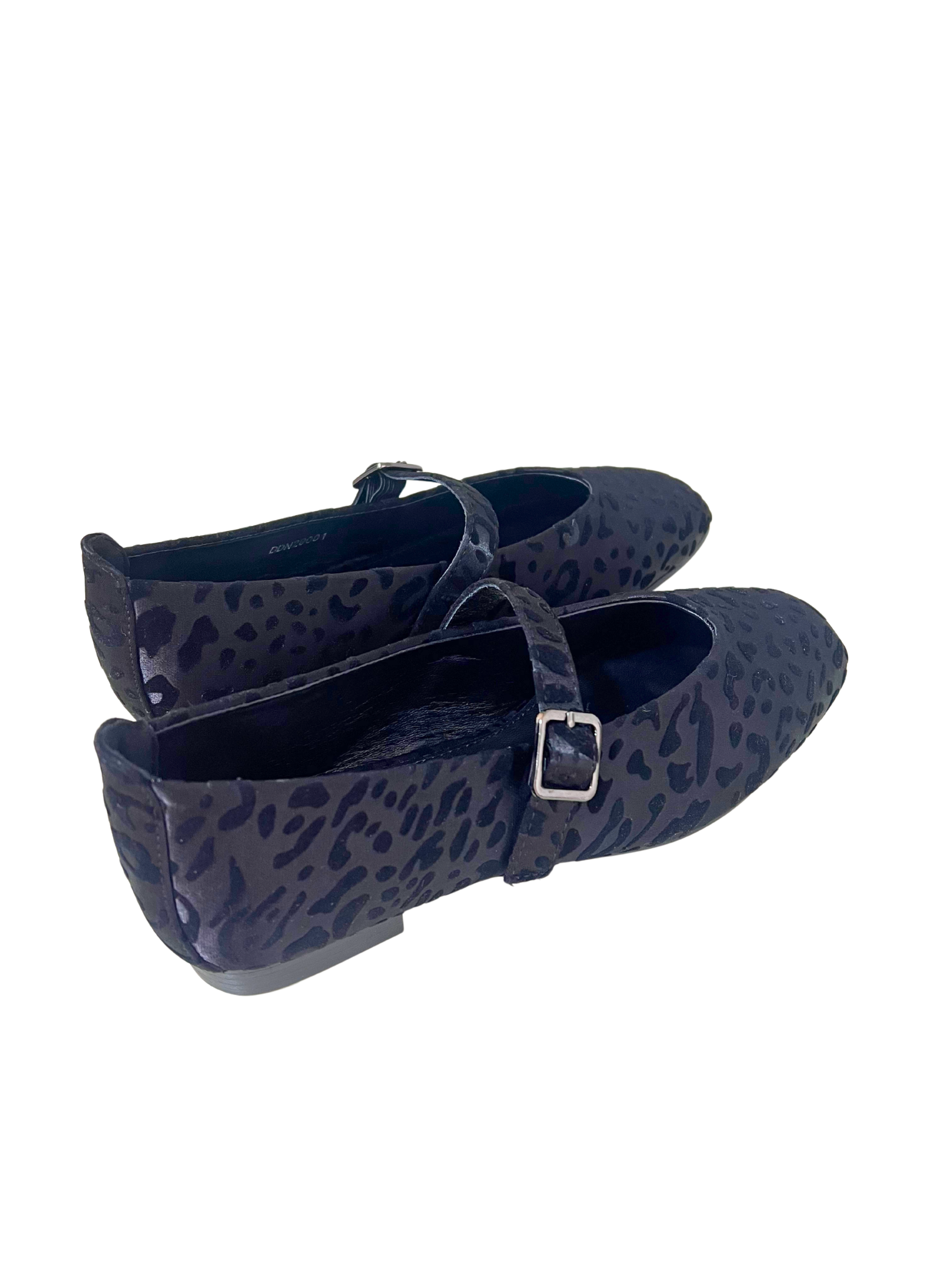 ZAPATO NEGRO LEOPARDO D´ANGELA 29001