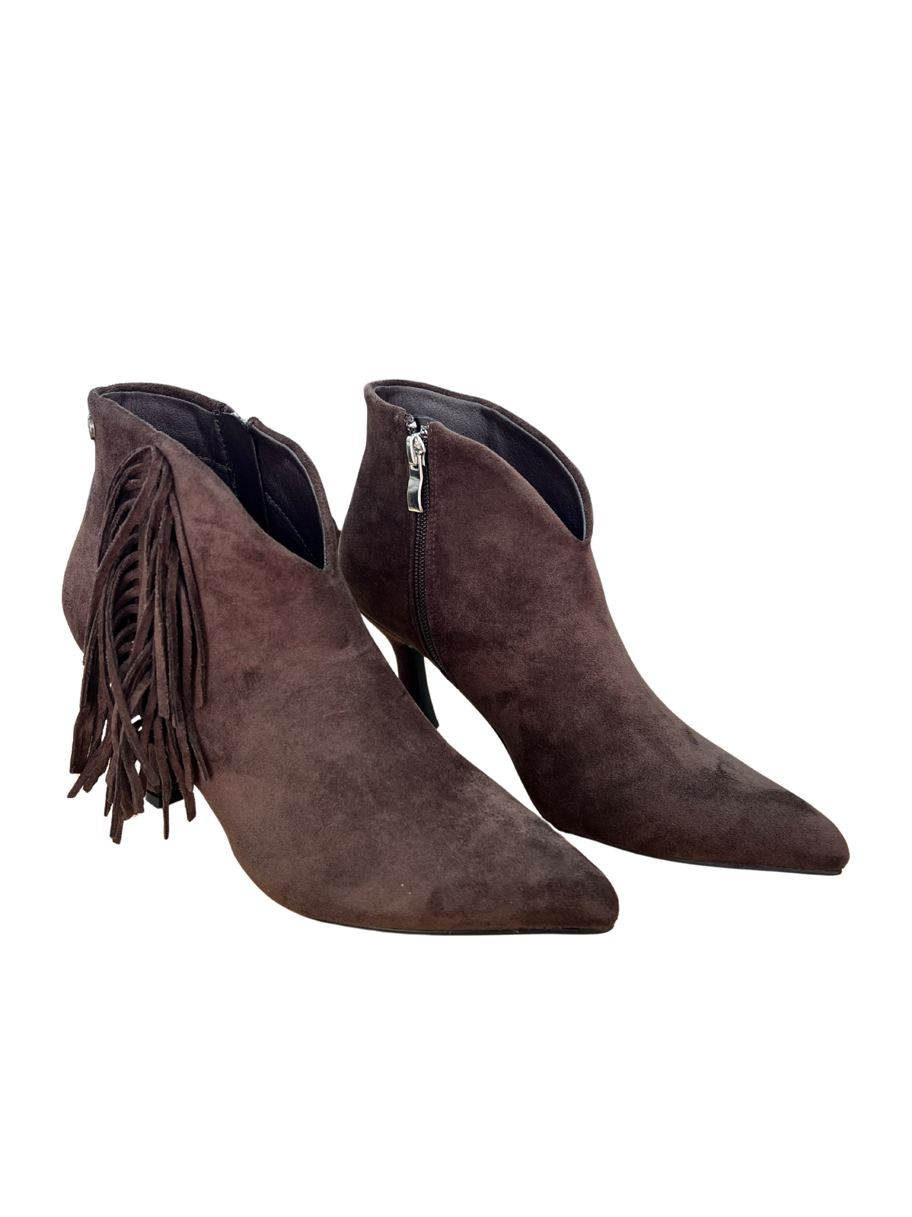 Botín Mujer Buonarotti de Tacón en Ante con Flecos