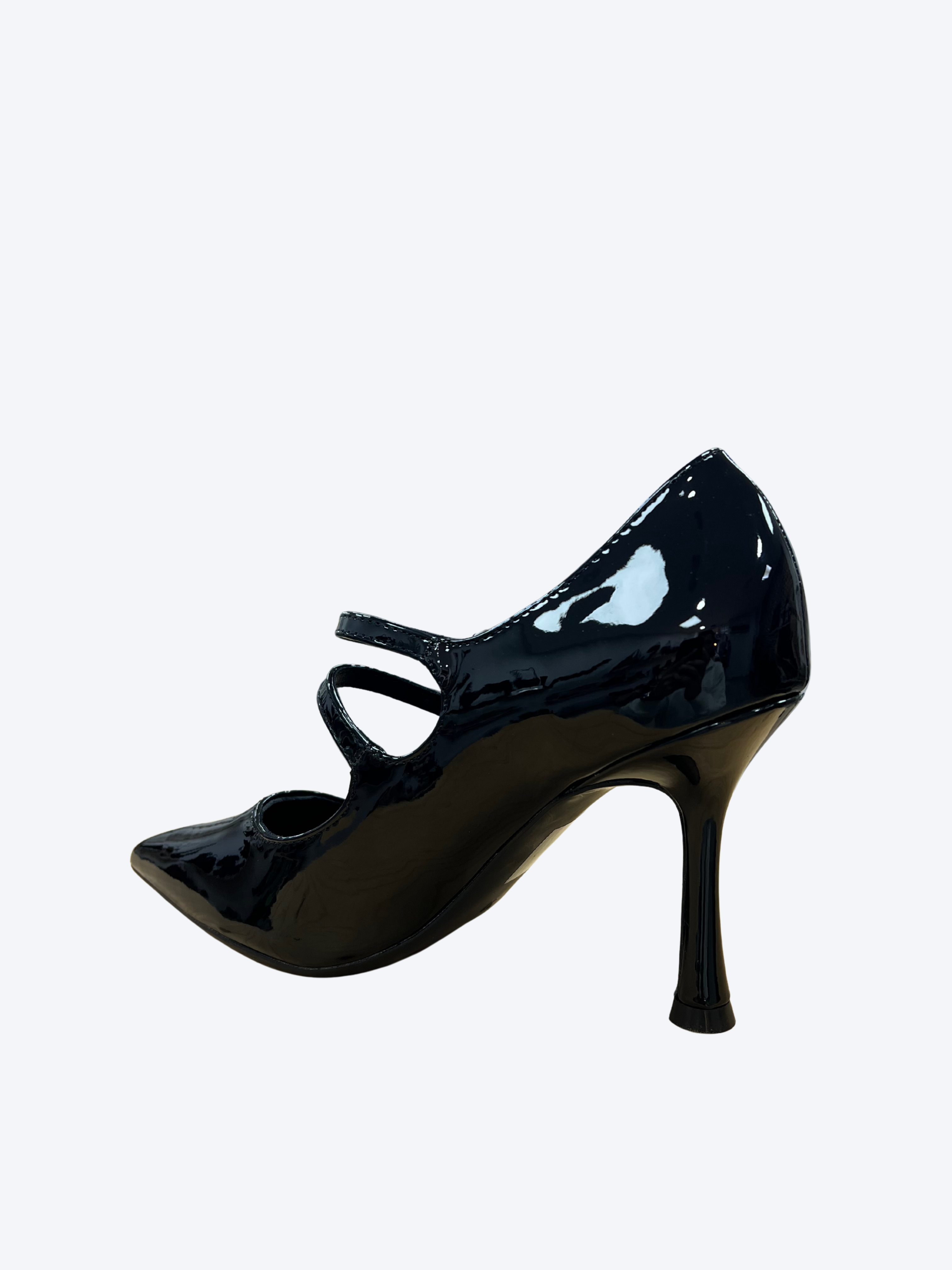 Zapatos de tacón alto doble hebilla