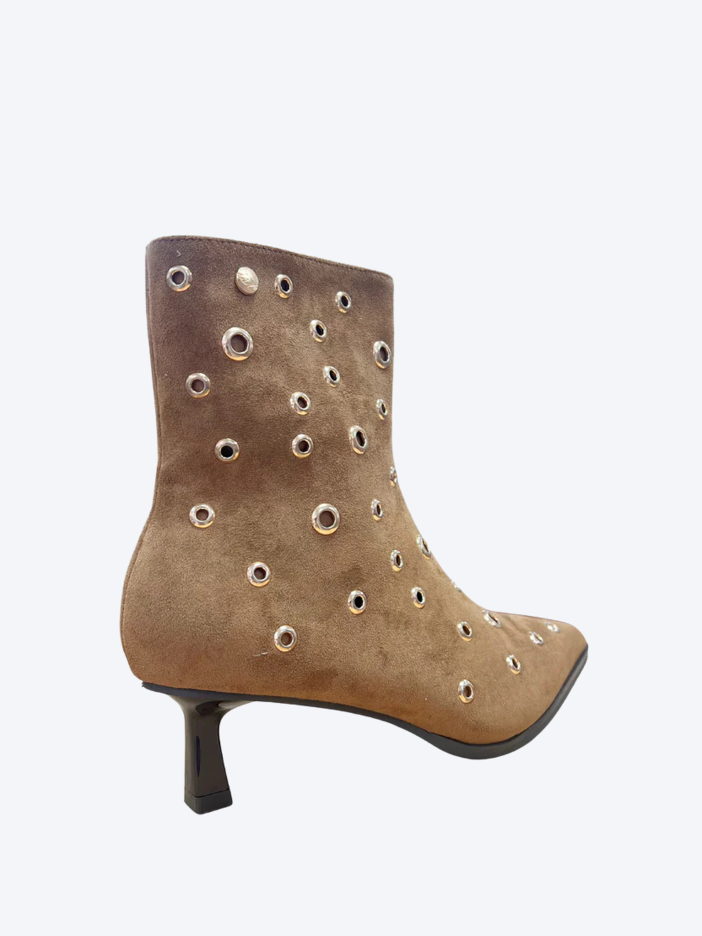 Botón tachuelas doradas