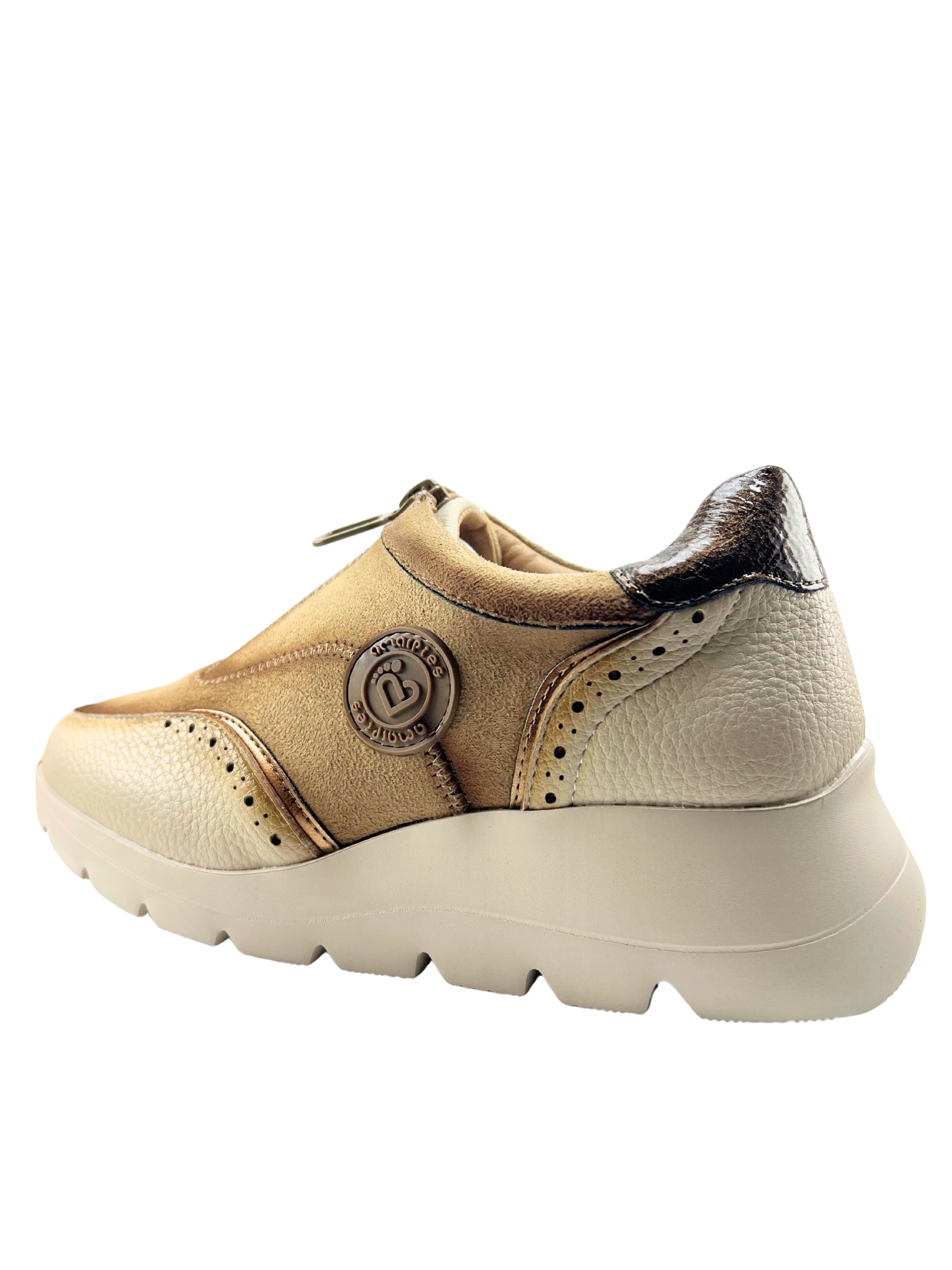 Casual Amarpies con cremallera