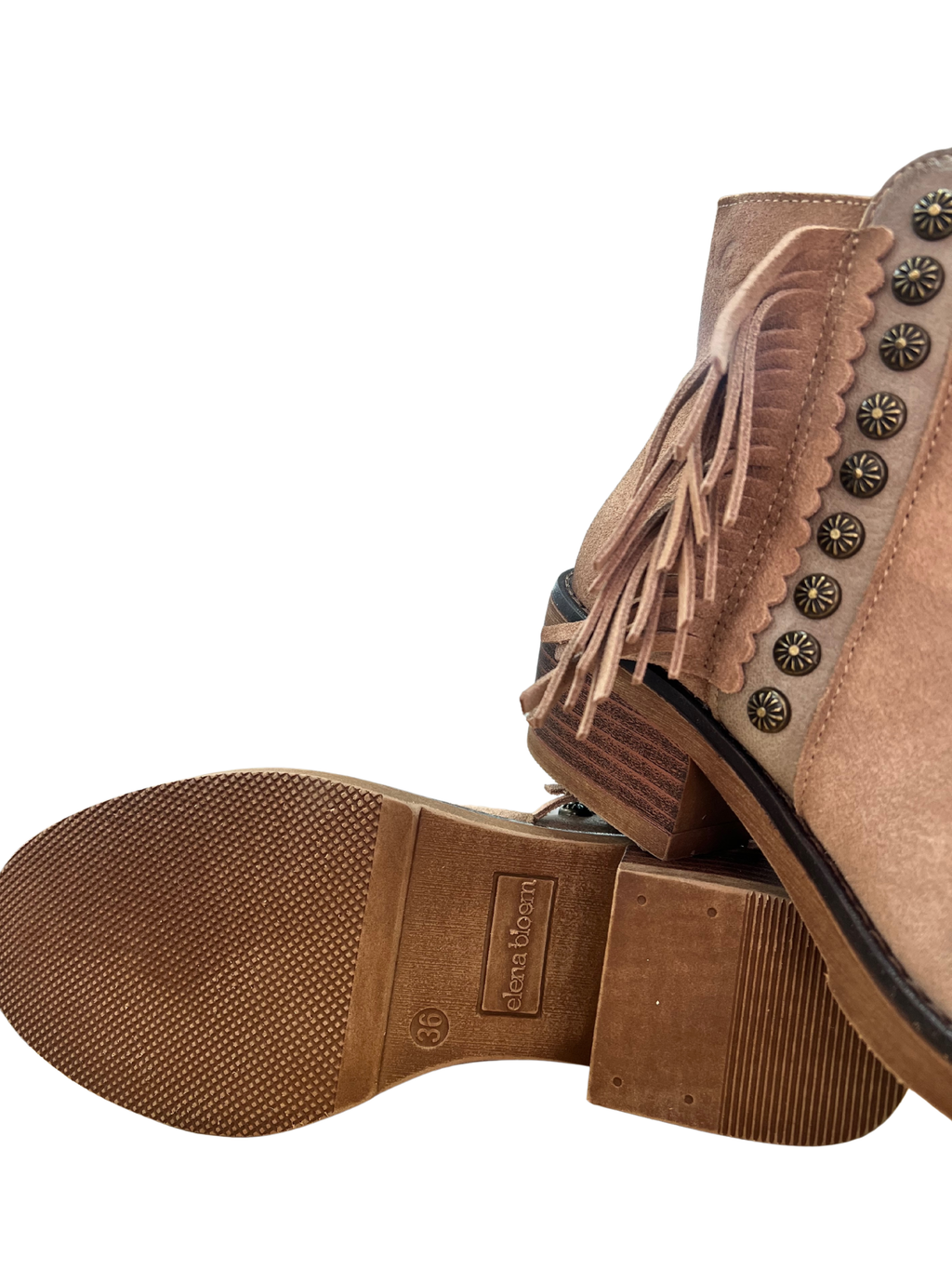 BOTÍN CON FLECOS PARA MUJER DE ELENA BLOOM 25E863