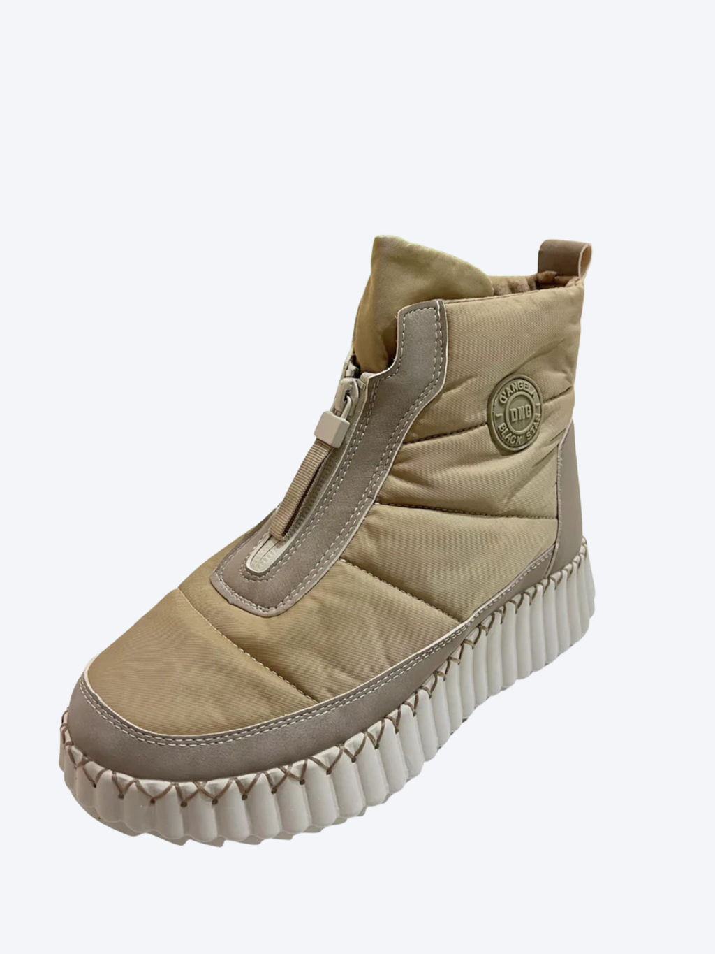 Botín acolchado cremallera