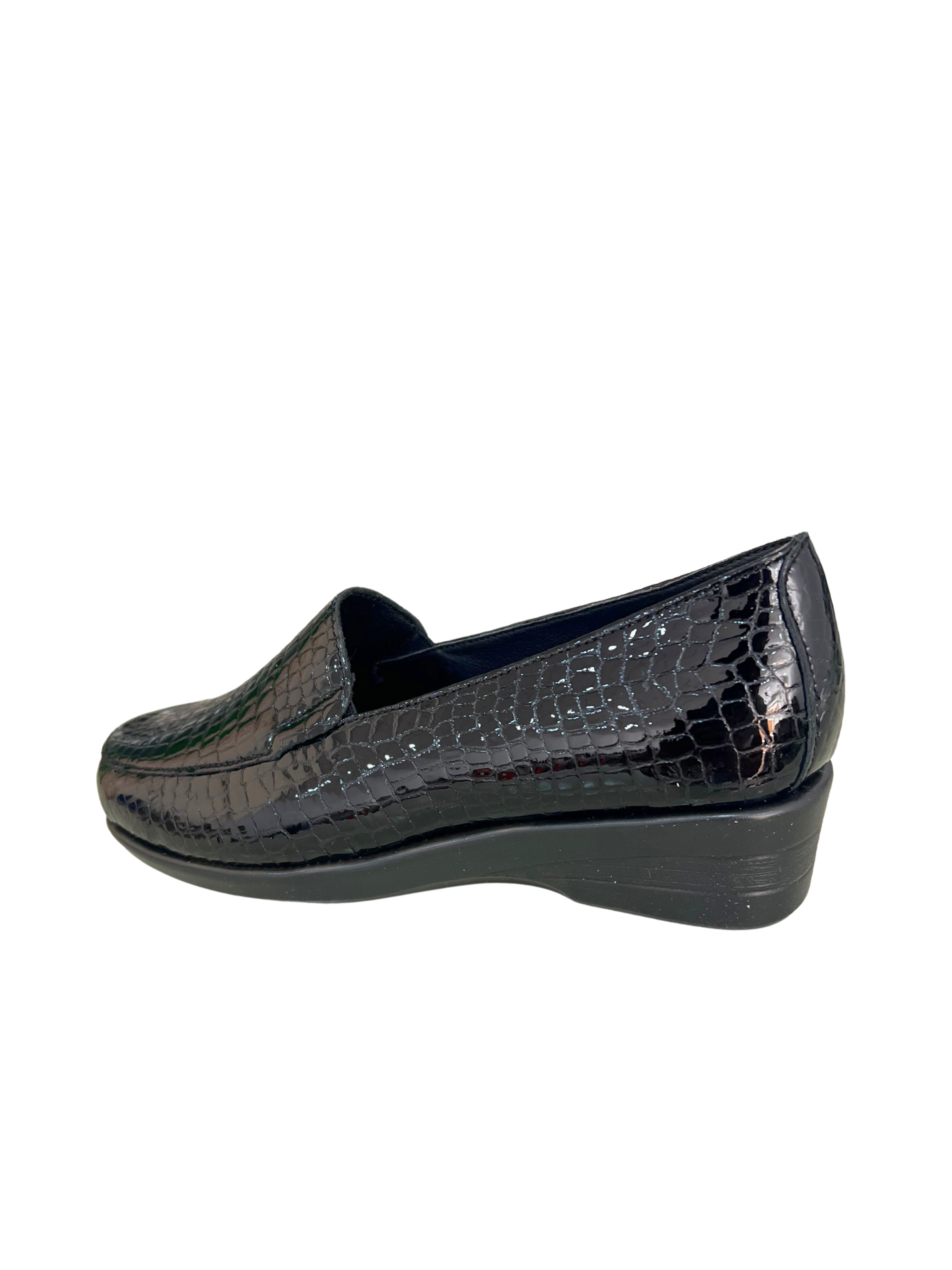 MOCASÍN MUJER TODO PIEL TIPO SERPIENTE 48H 520601/48