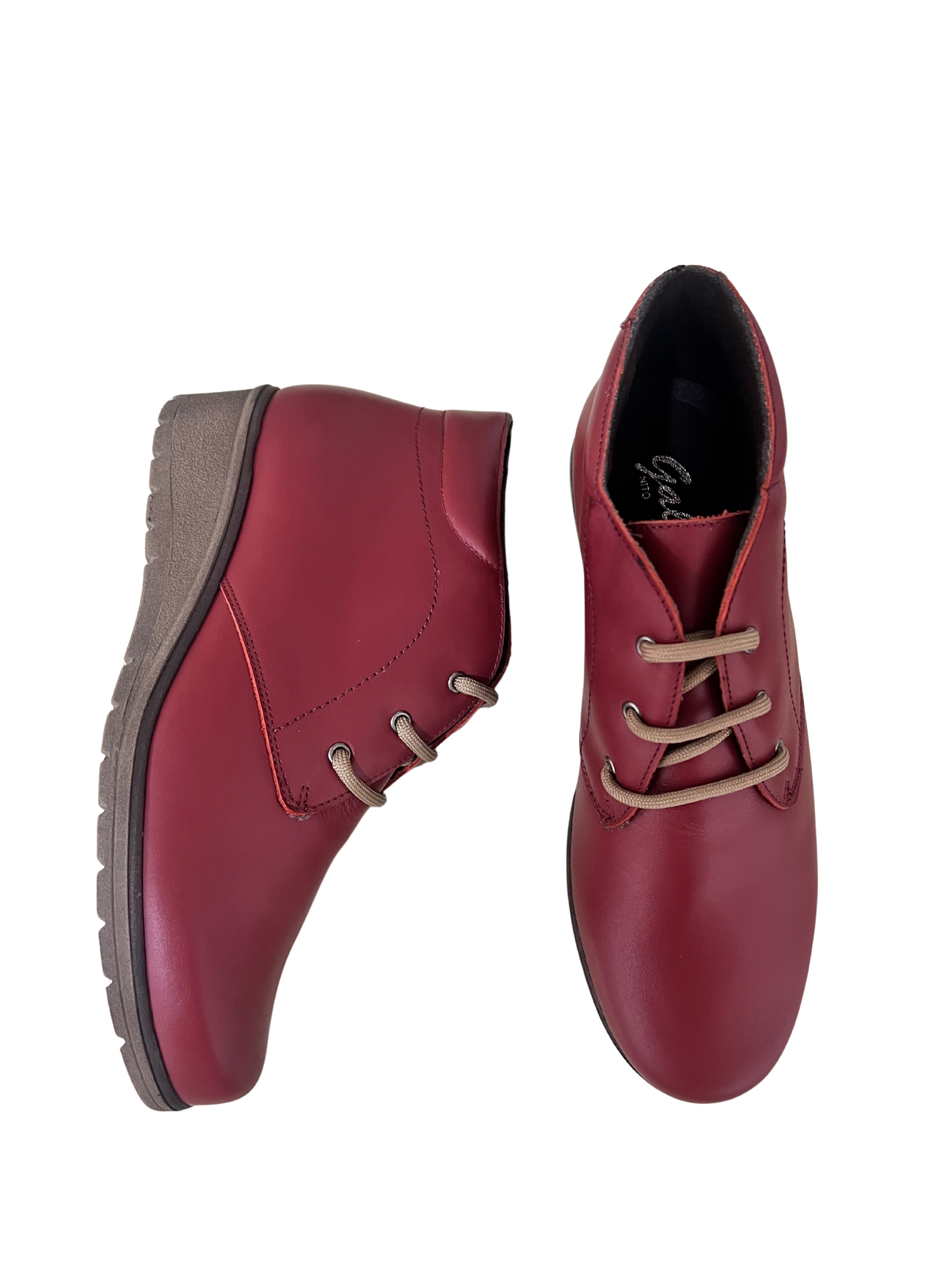 BOTIN GALIANA PIEL ROJO 20241