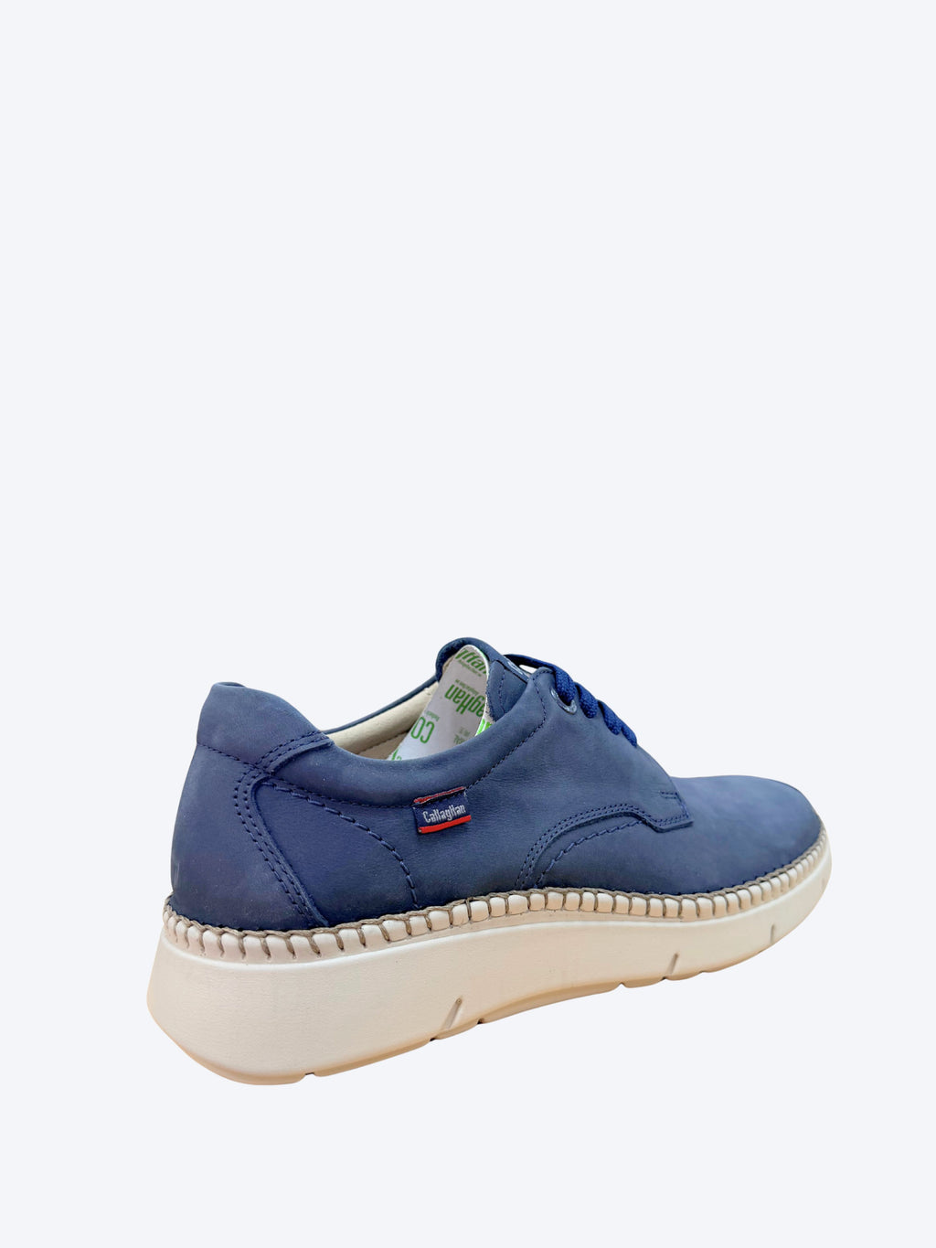 Vista trasera zapato casual hombre Callaghan azul marino con plantilla CO2 Neutral