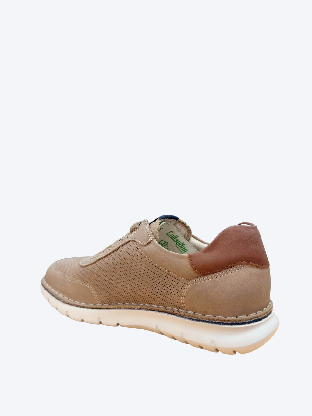 Vista trasera zapato Callaghan hombre con plantilla tecnología adaptación visible