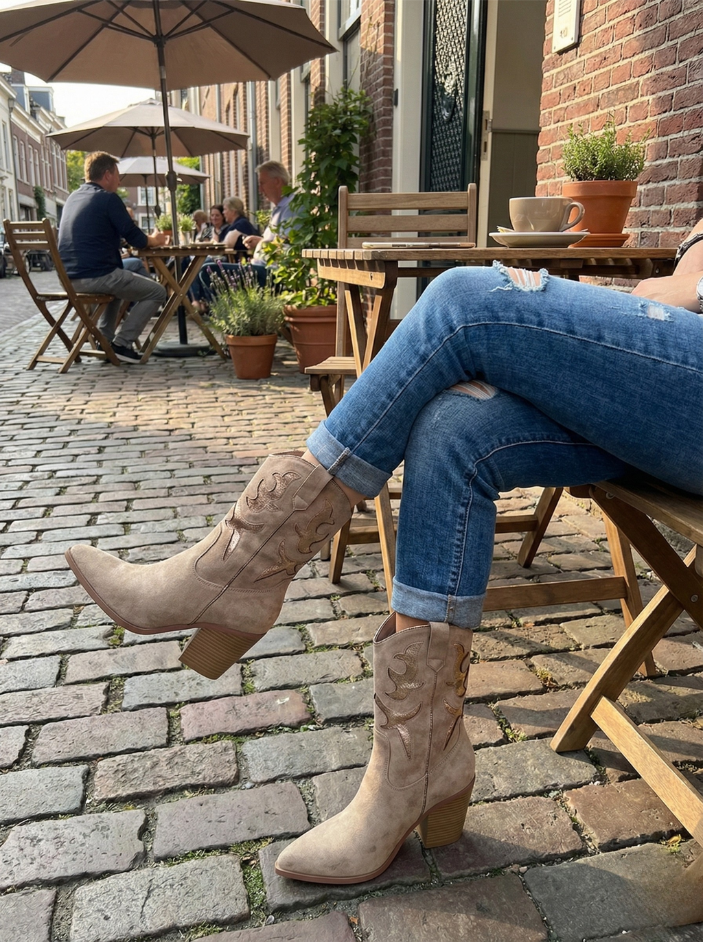 BOTA CAMPERA BEIGE D´ANGELA DHI29105