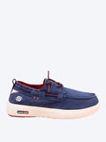 Náutico de lona azul marino para hombre Dockers con suela blanca

