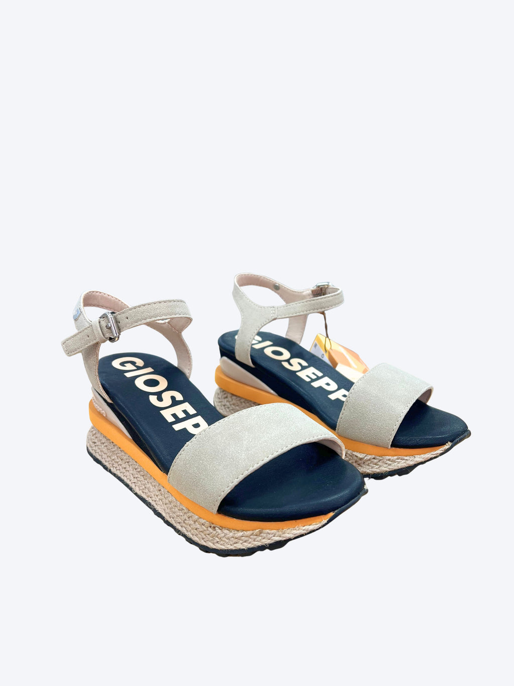 Sandalia Cuña Esparto Beige Gioseppo