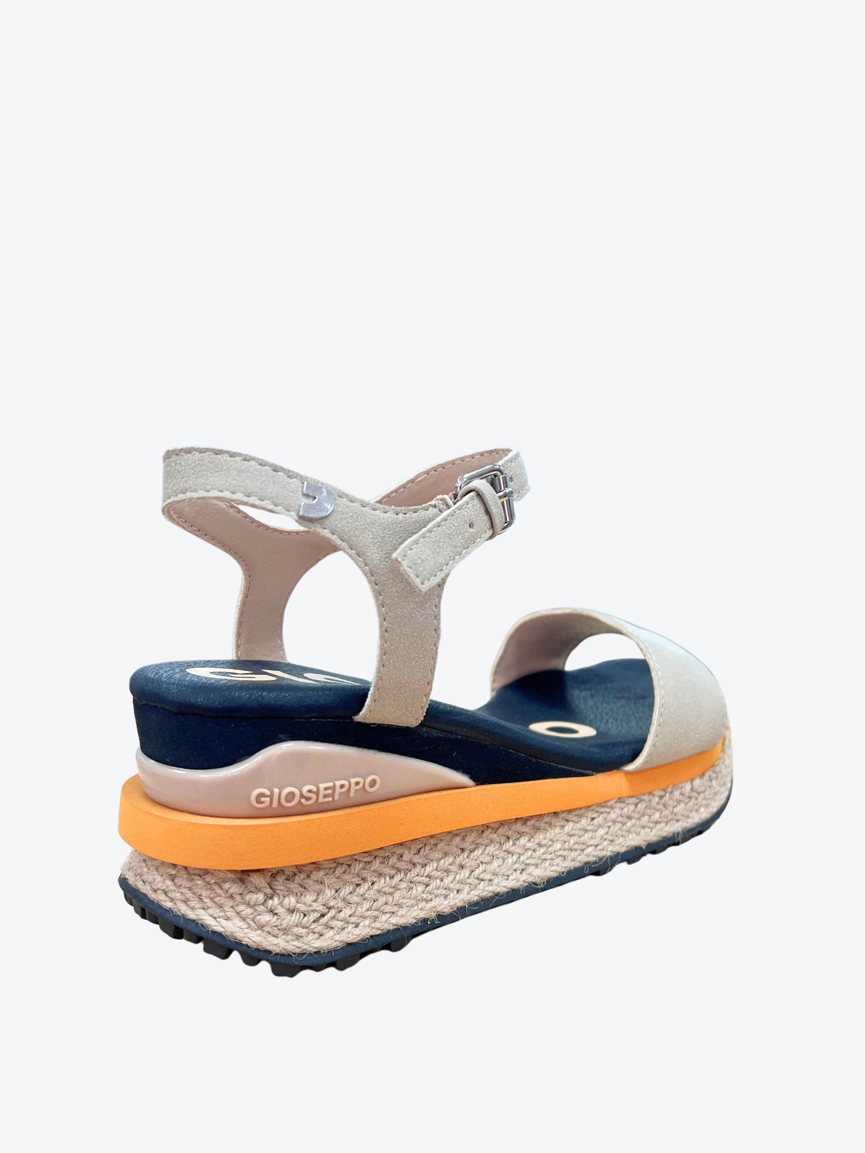 Sandalia Cuña Esparto Beige Gioseppo