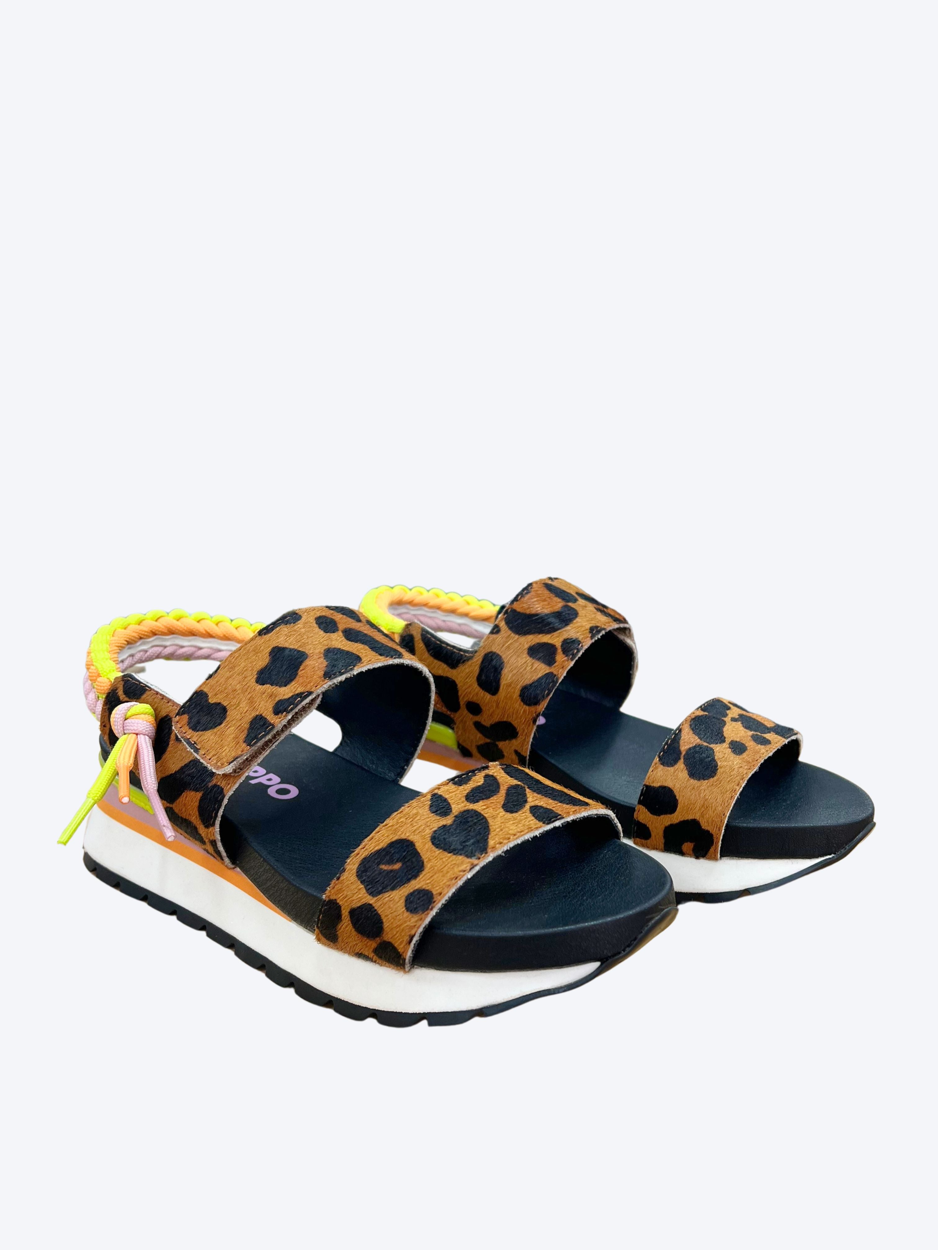 Sandalia Plataforma Leopardo Sport Gioseppo
