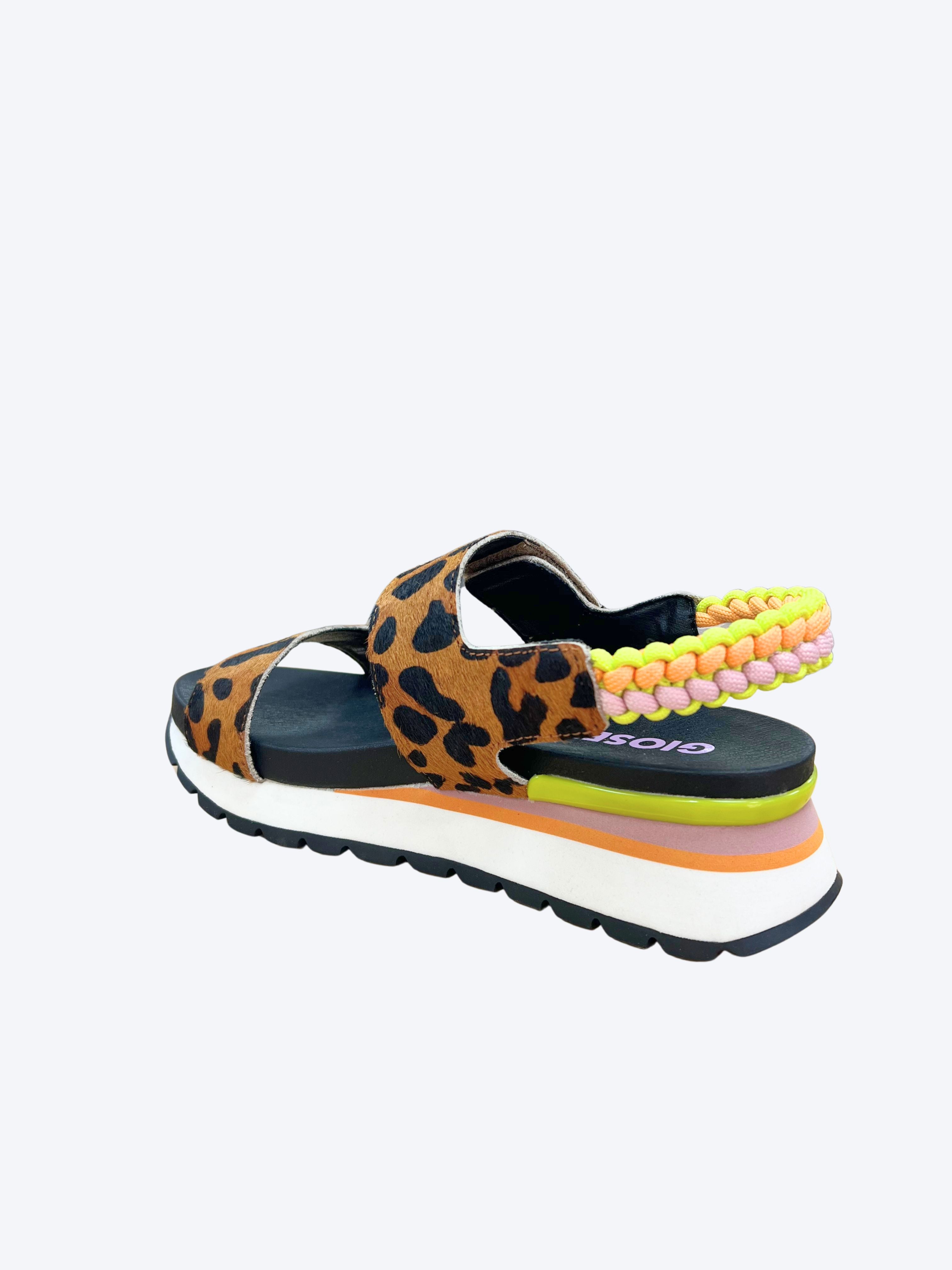 Sandalia Plataforma Leopardo Sport Gioseppo