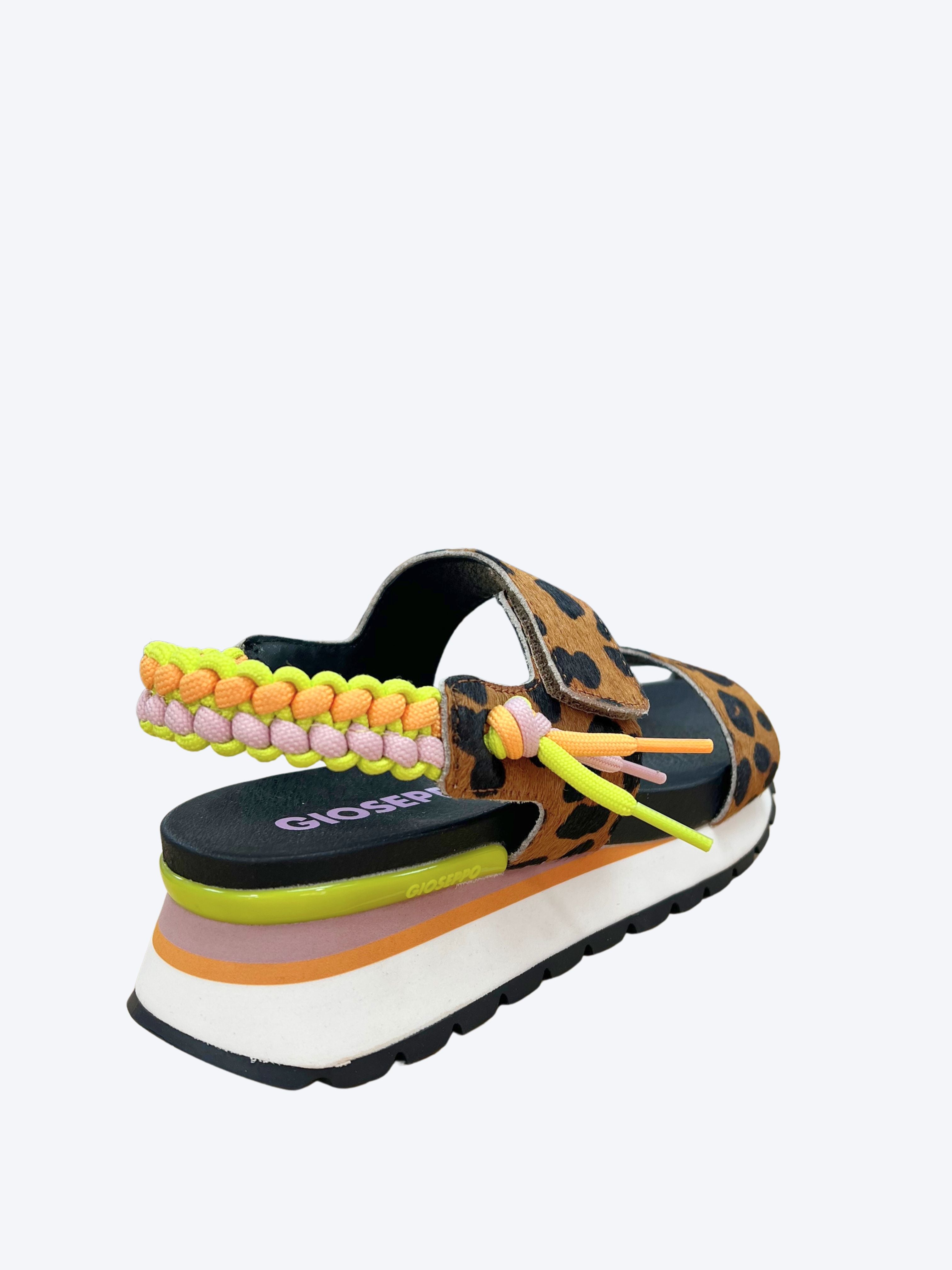 Sandalia Plataforma Leopardo Sport Gioseppo