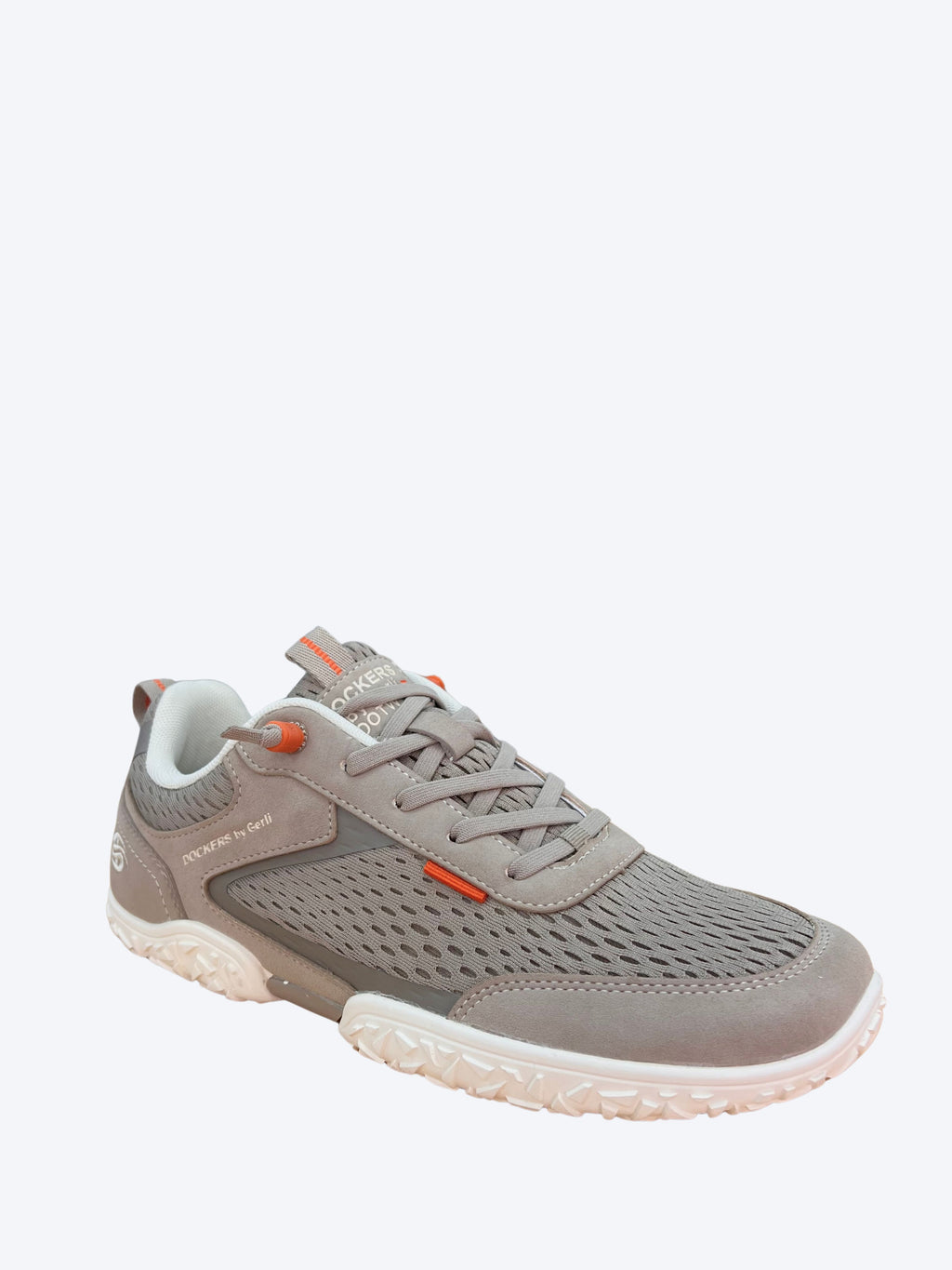 Zapatilla casual Dockers estilo barefoot para hombre con detalles naranjas