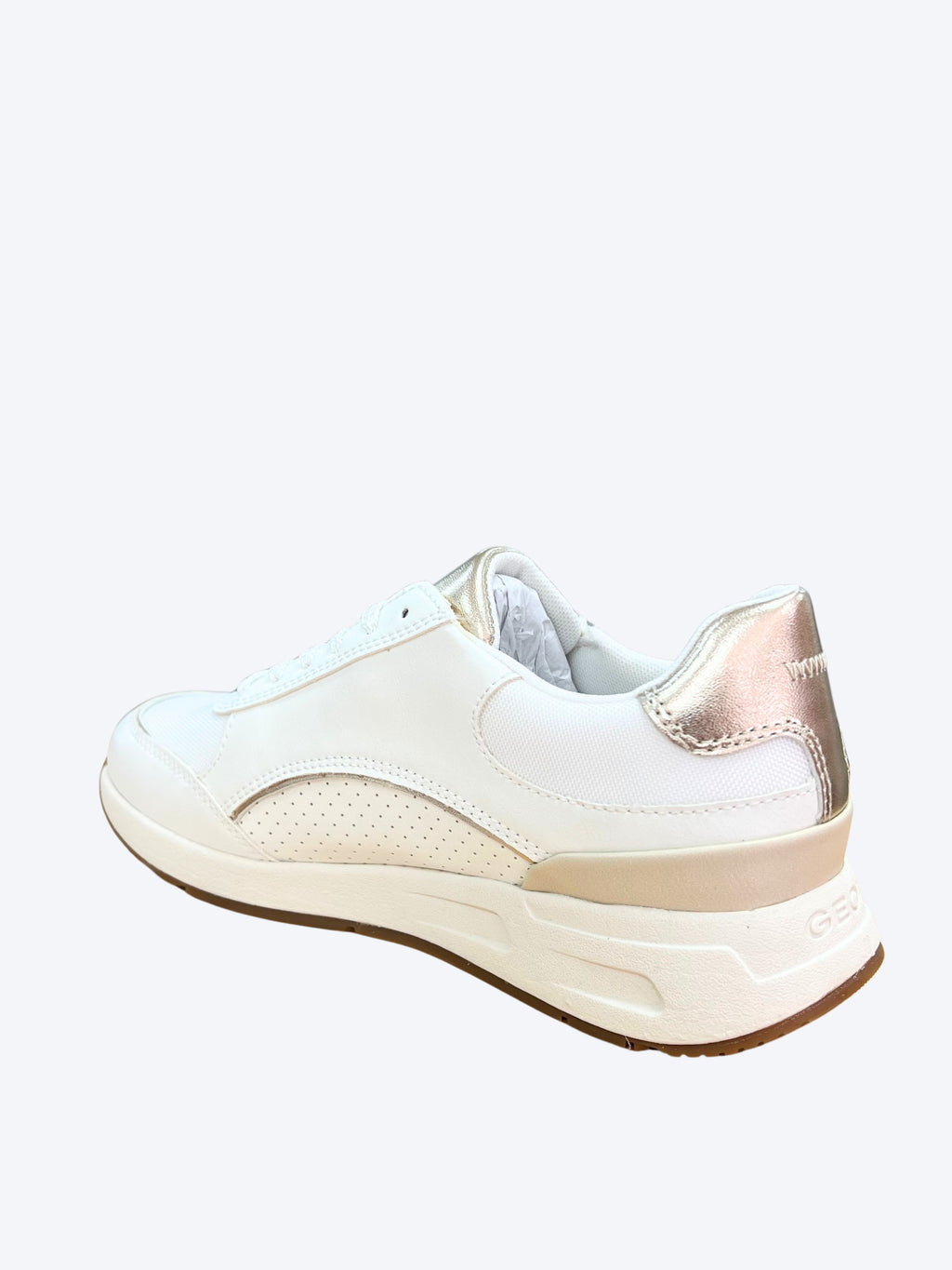 Zapatilla Geox Mujer Piel Cremallera Lateral