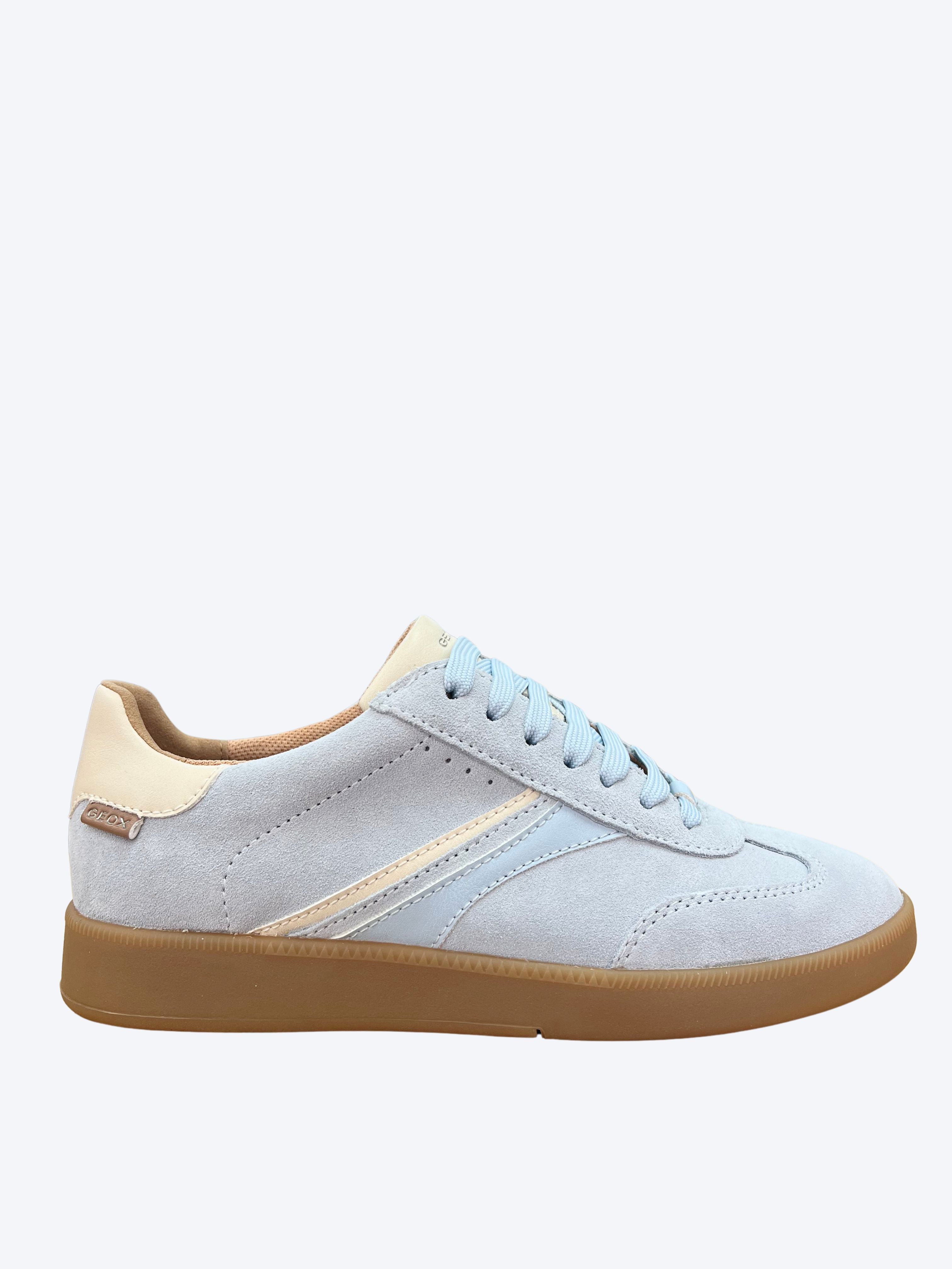 Zapatilla Geox Mujer Piel Azul