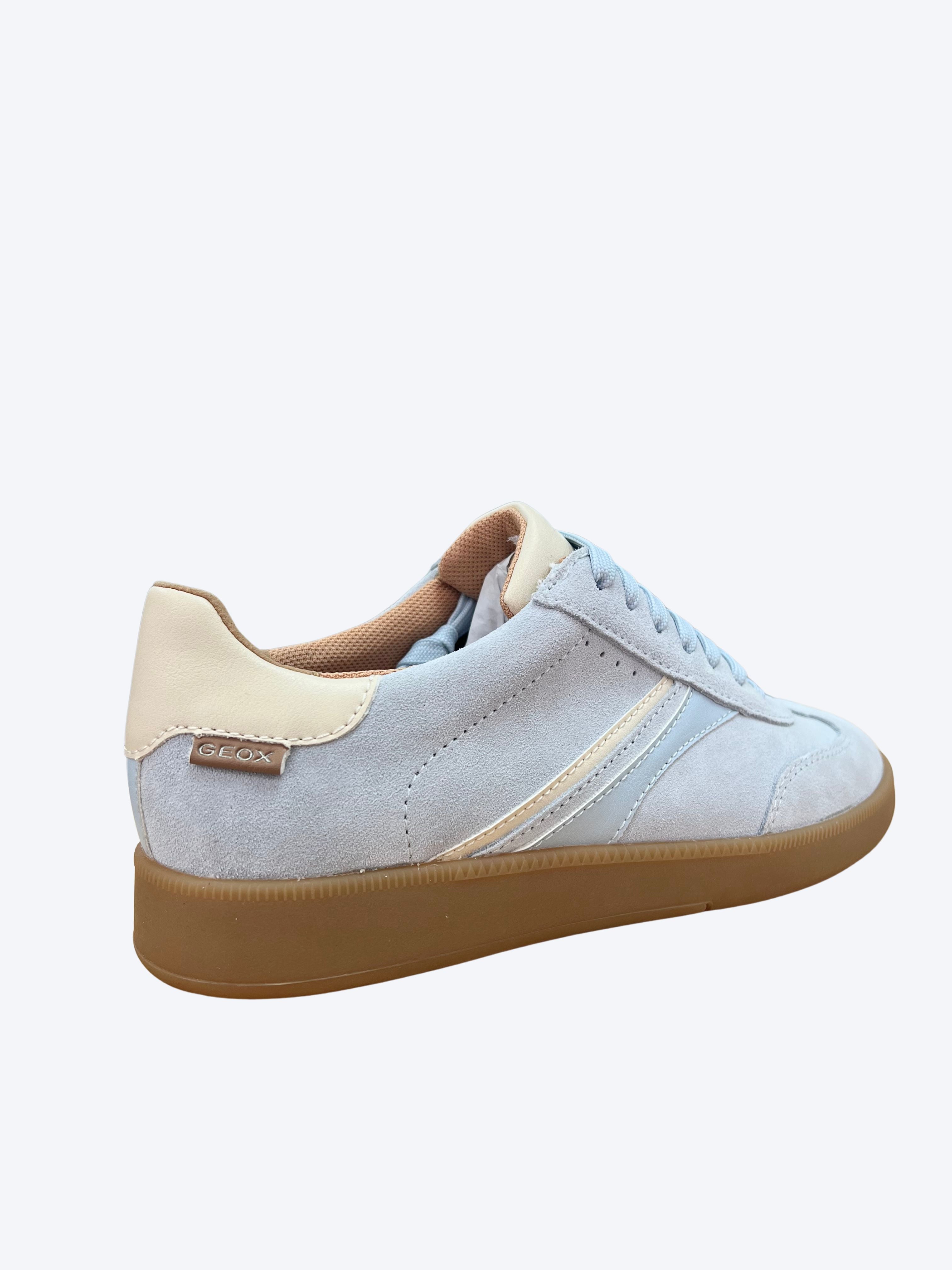 Zapatilla Geox Mujer Piel Azul